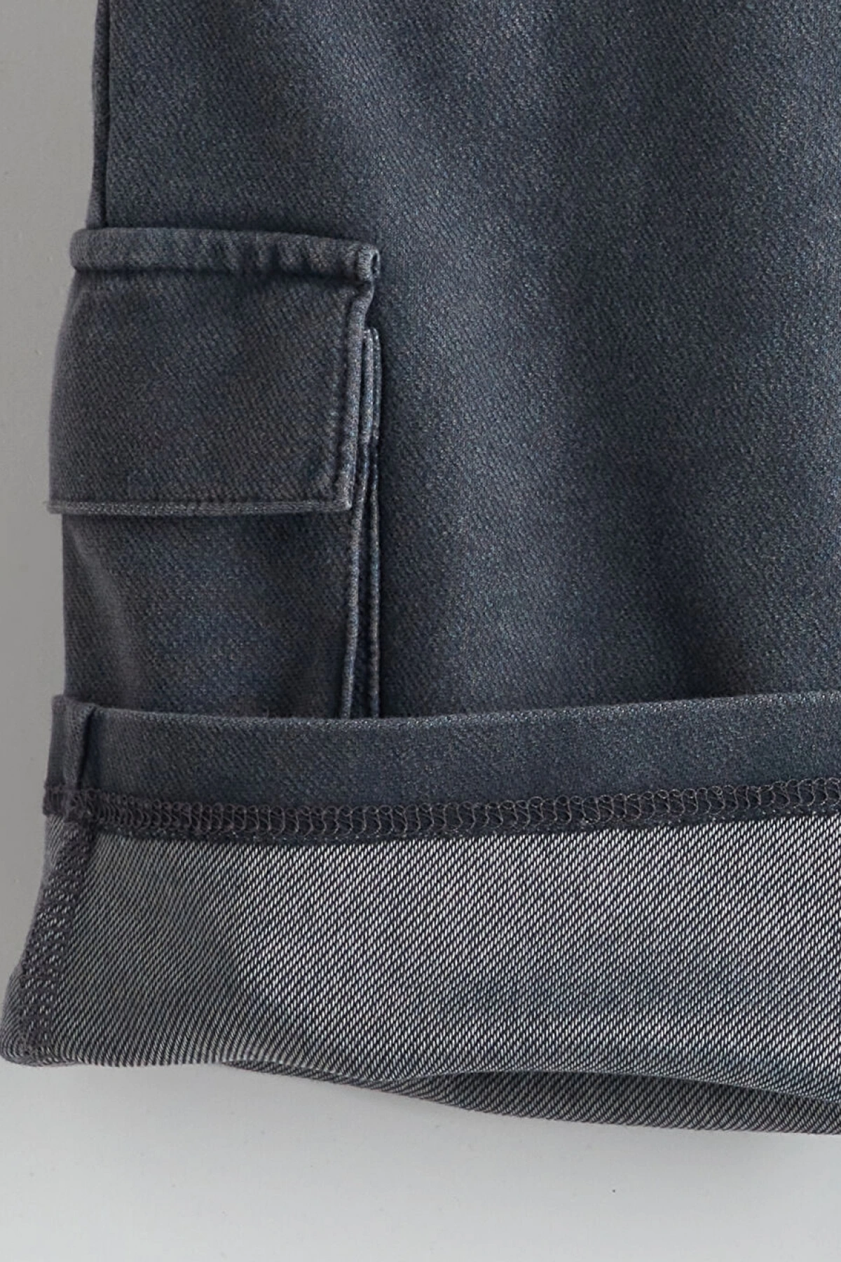 LCW Kids Antrasit Beli Lastikli Cepli Erkek Çocuk Şort