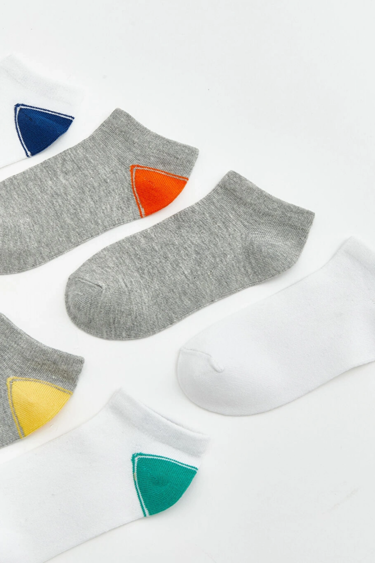 LCW Kids Karışık Renk Bloklu Erkek Çocuk Patik Çorap 7li