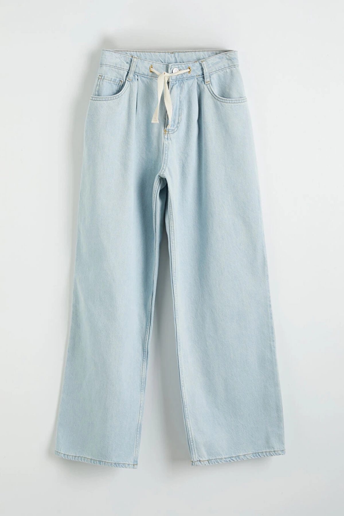 LCW Kids Indigo Baggy Fit Kız Çocuk Jean Pantolon