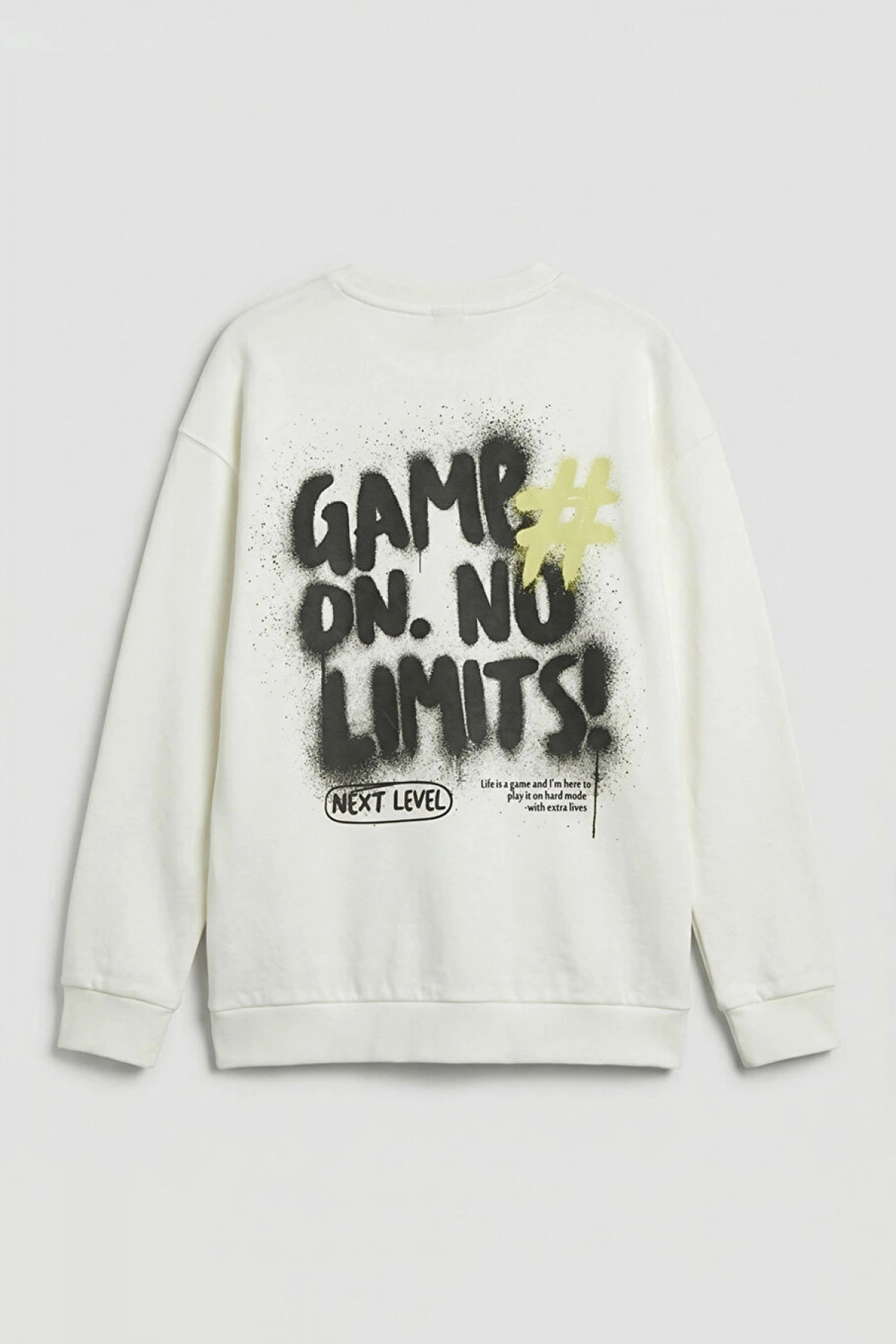 LCW Kids Ekru Baskılı Erkek Çocuk Sweatshirt