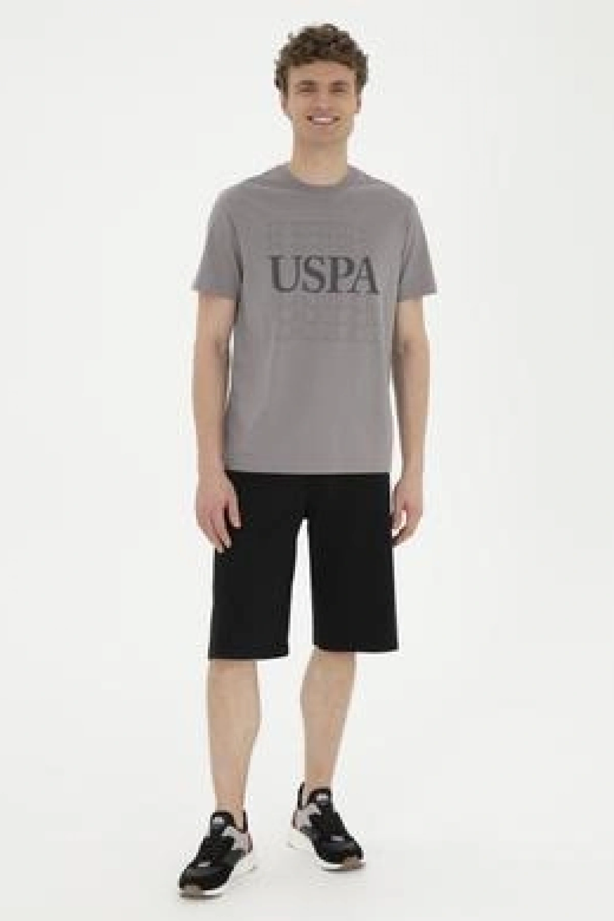U.S.POLO Erkek Siyah Örme Şort