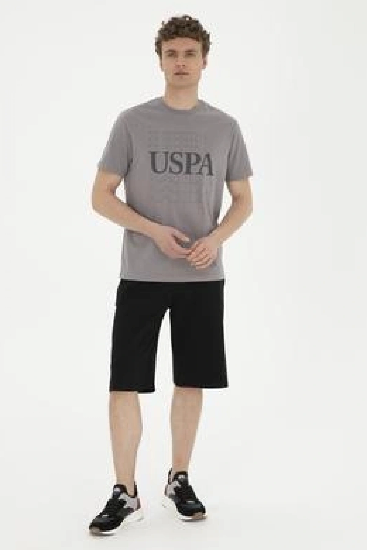 U.S.POLO Erkek Siyah Örme Şort