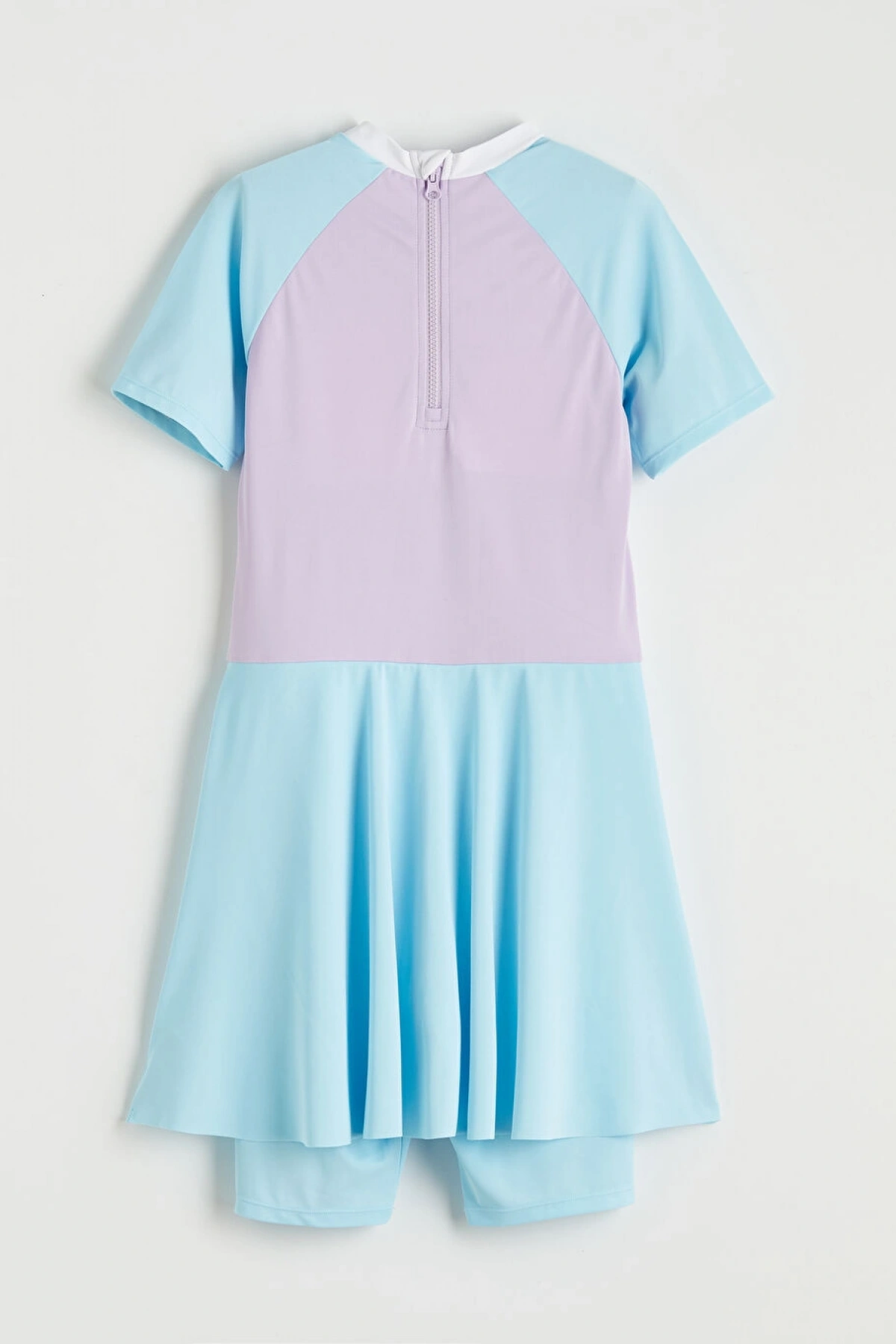 LCW Kids Mavi Baskılı Kız Çocuk Mayo