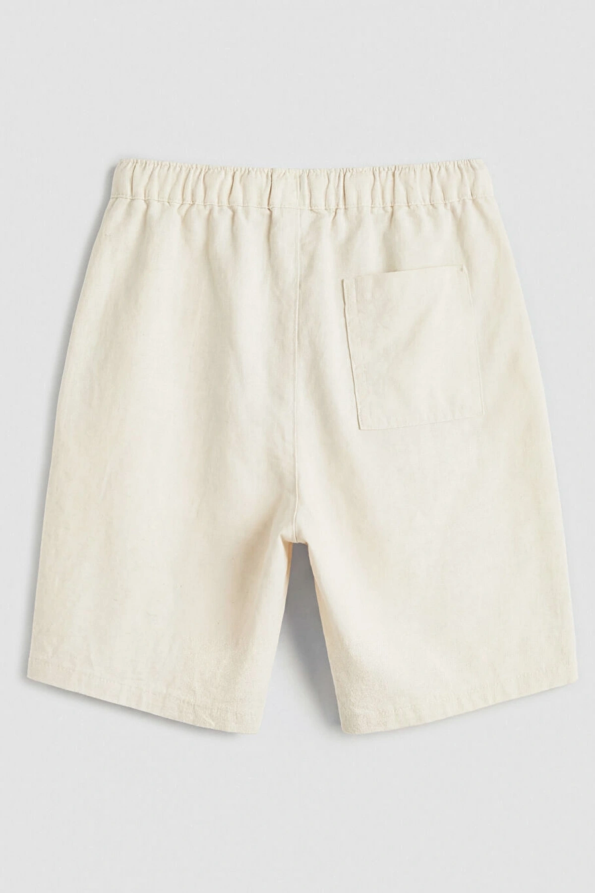 LCW Kids Bej Beli Lastikli Keten Karışımlı Erkek Çocuk Şort