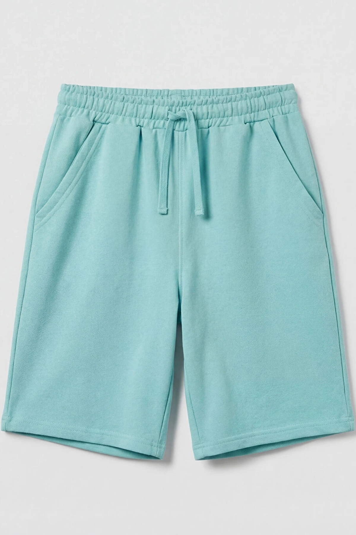 LCW Kids Turkuaz Batik Desenli Erkek Çocuk Şortlu Takım