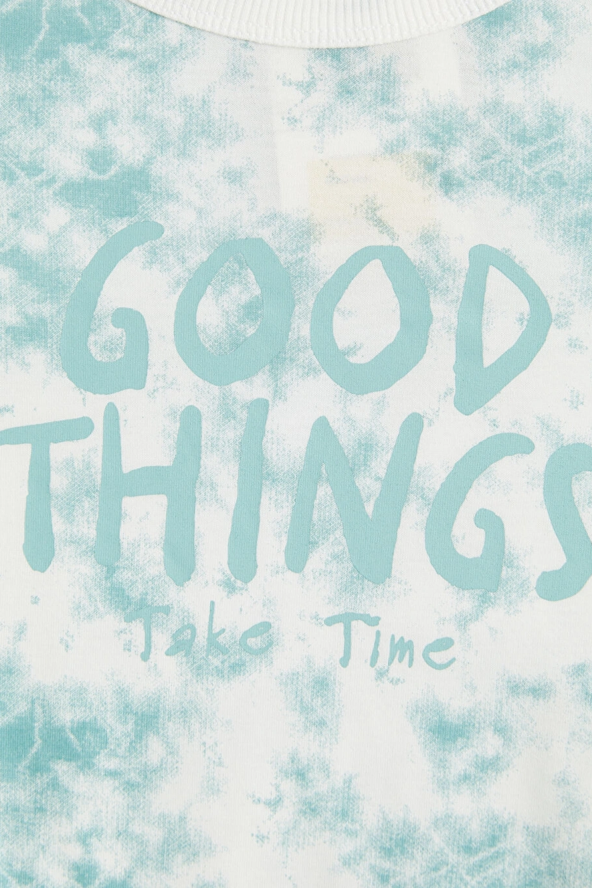 LCW Kids Turkuaz Batik Desenli Erkek Çocuk Şortlu Takım