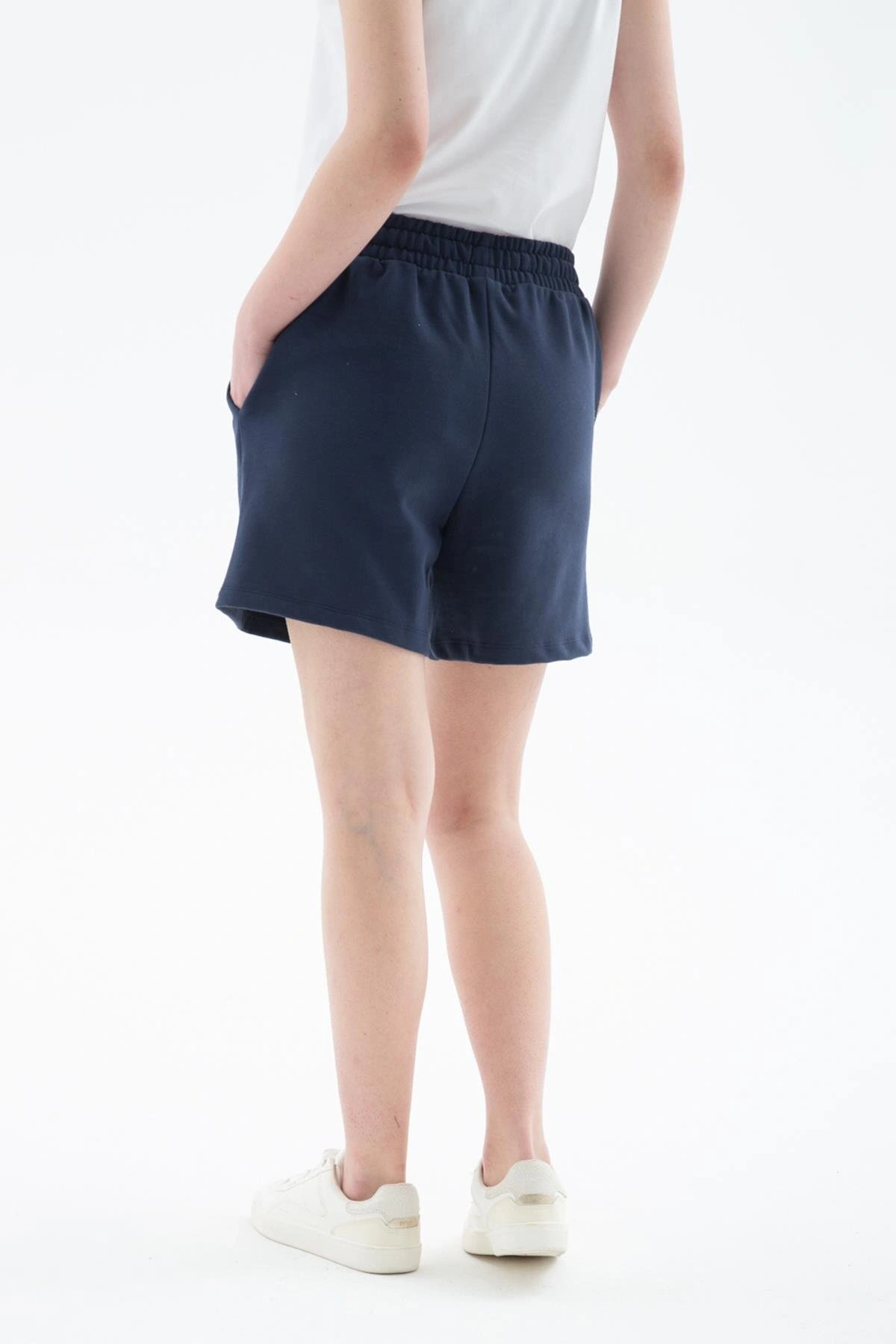 Fashion Friends Rahat Lastikli Şort Lacivert