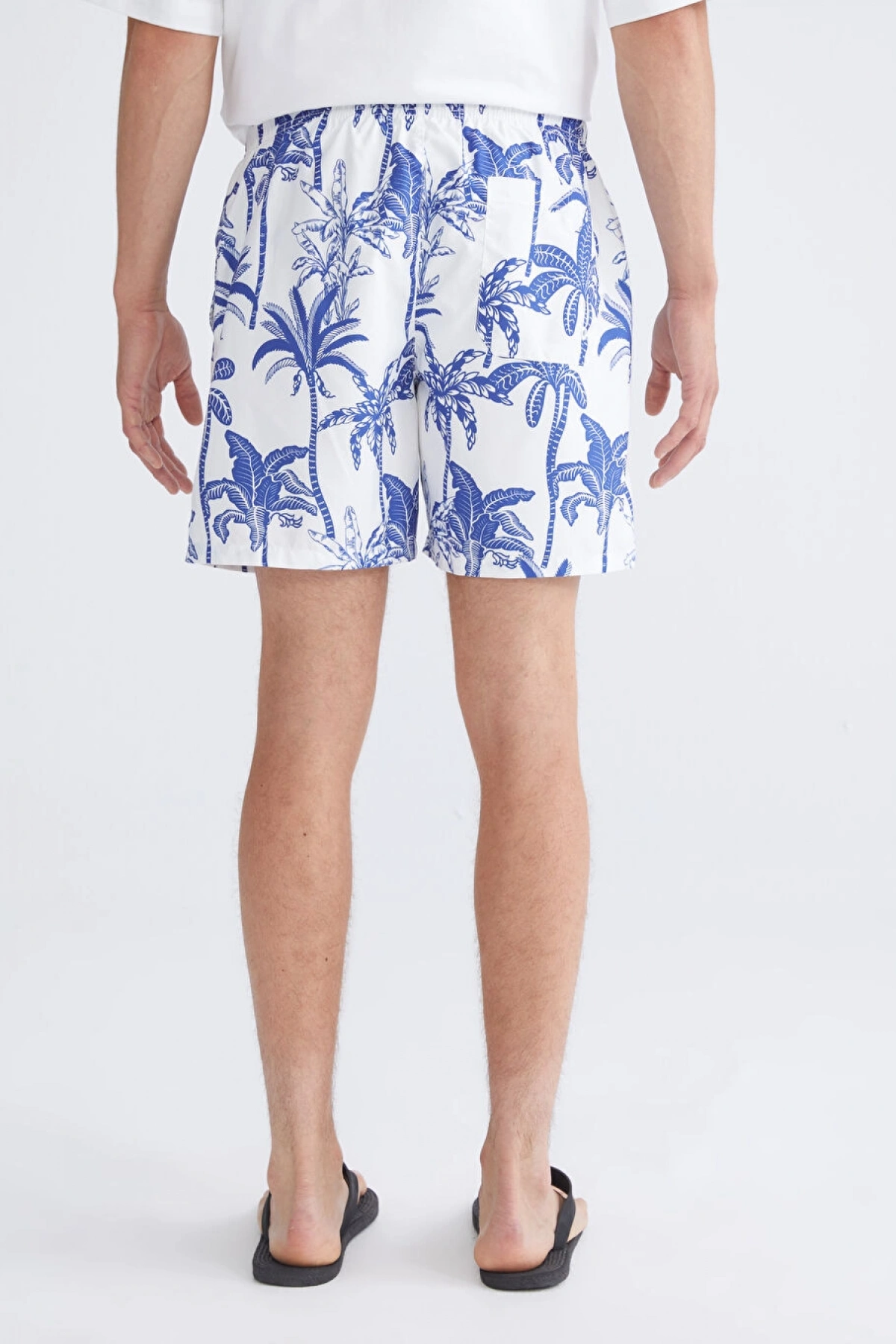 XSIDE Lacivert Kısa Boy Desenli Erkek Deniz Şortu