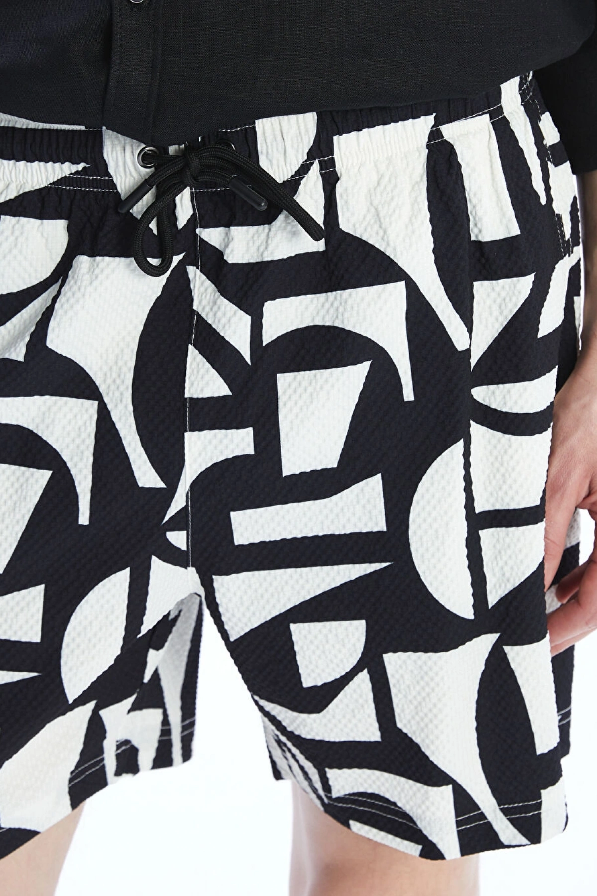 XSIDE Kısa Boy Desenli Erkek Deniz Şortu