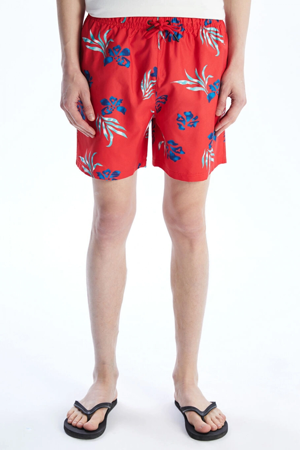 XSIDE Mercan Kısa Boy Desenli Erkek Deniz Şortu