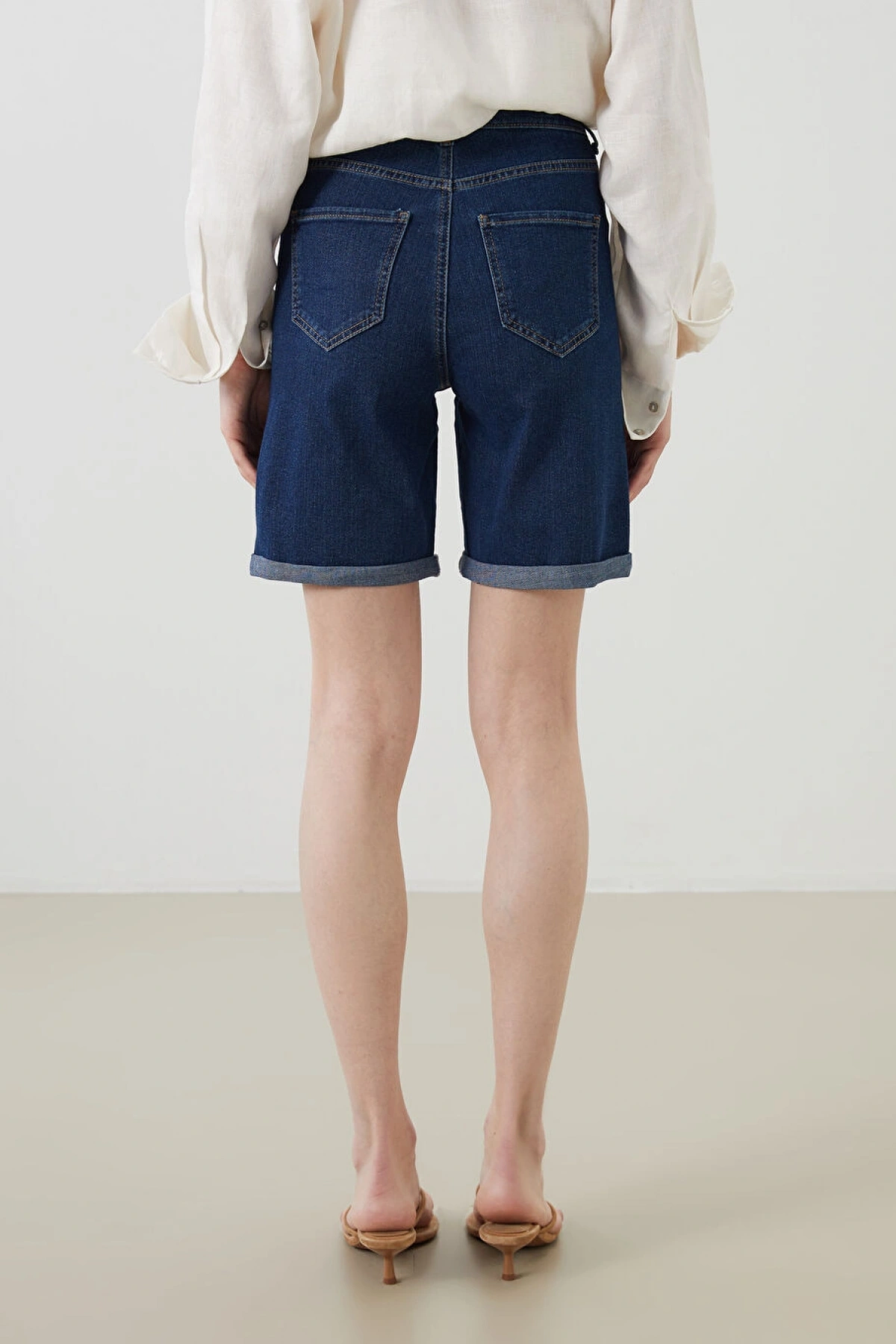 LCW Jeans Normal Bel Bermuda Fit Kadın Jean Şort