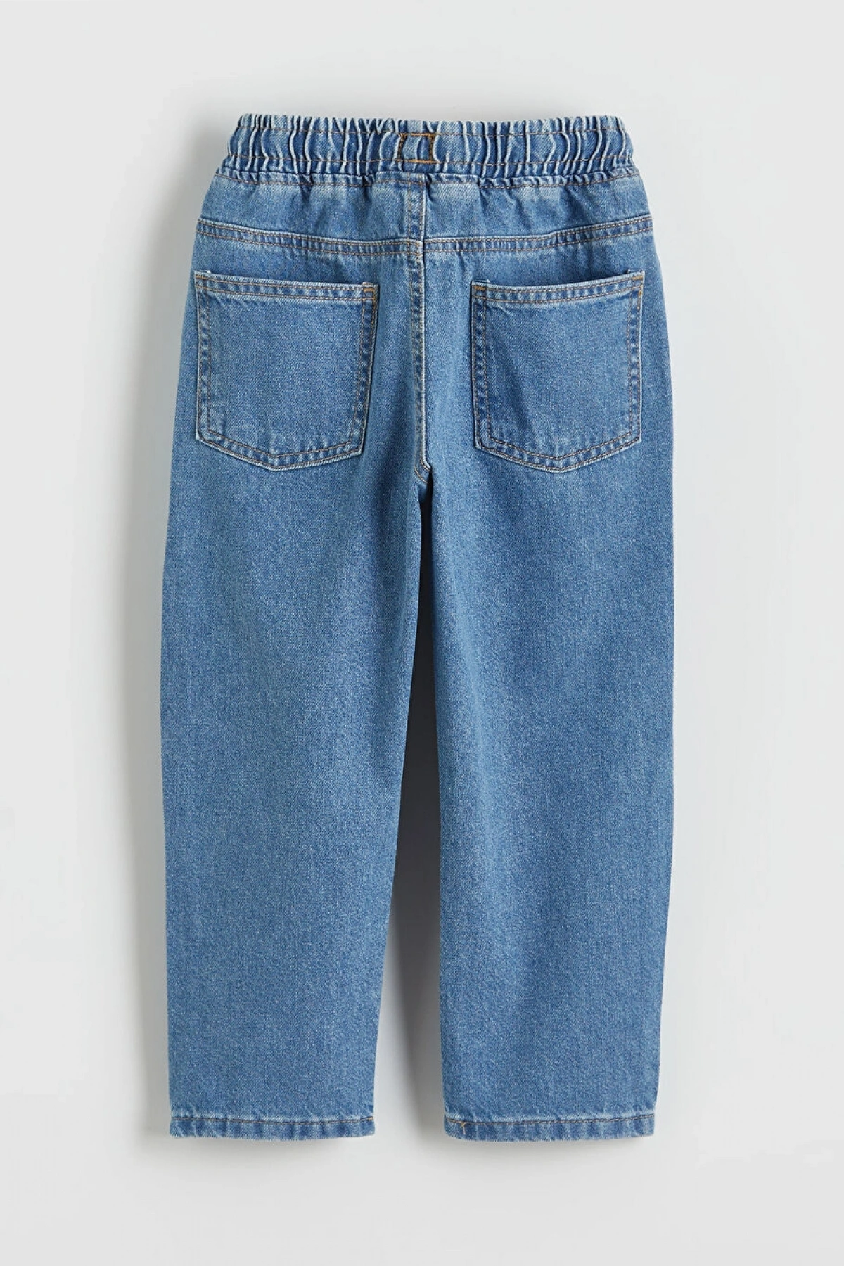 LCW Kids Indigo Regular Fit Erkek Bebek Bağcıklı Jean Pantolon