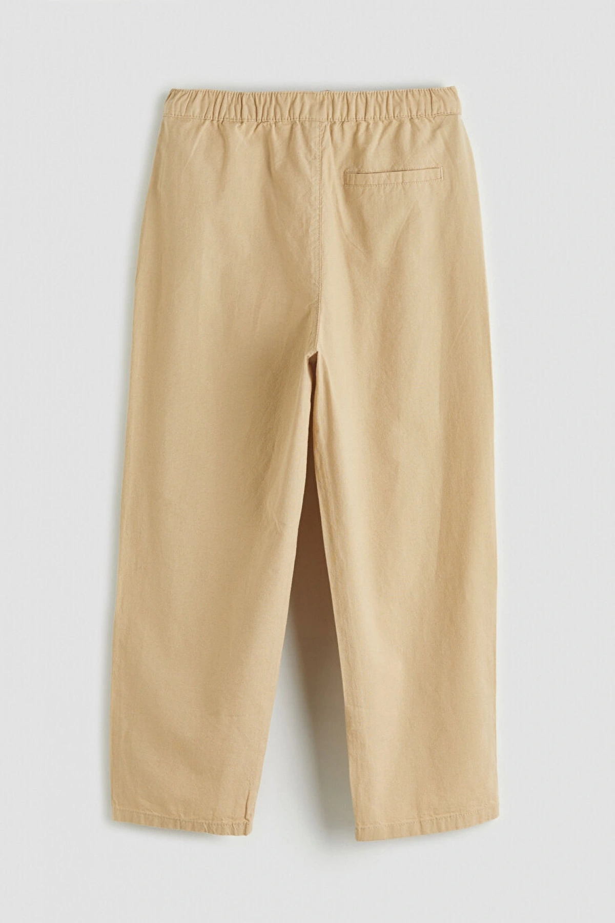 LCW Kids Bej Keten Karışımlı Pileli Erkek Çocuk Pantolon