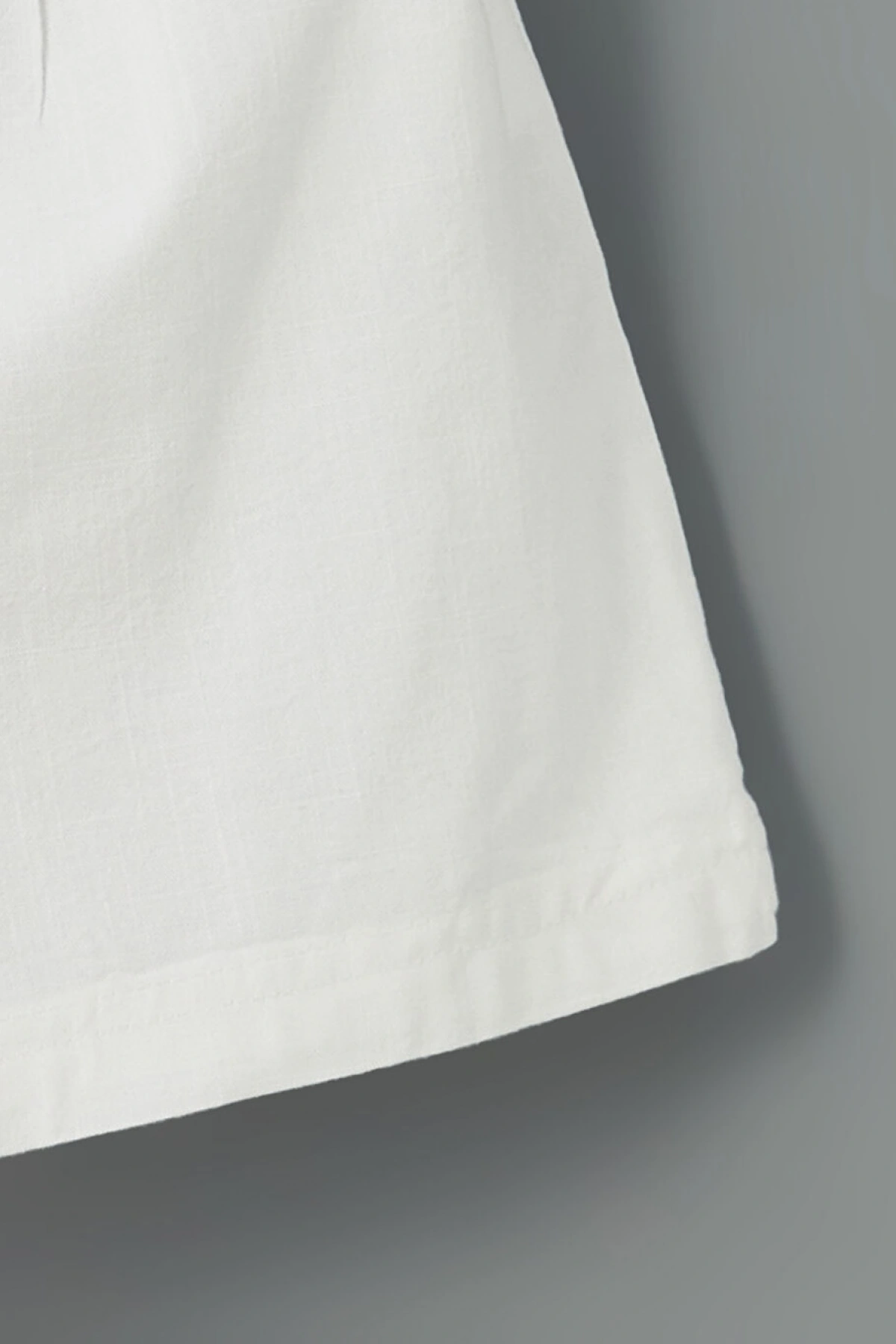 LCW Kids Beyaz Beli Lastikli Kız Çocuk Şort