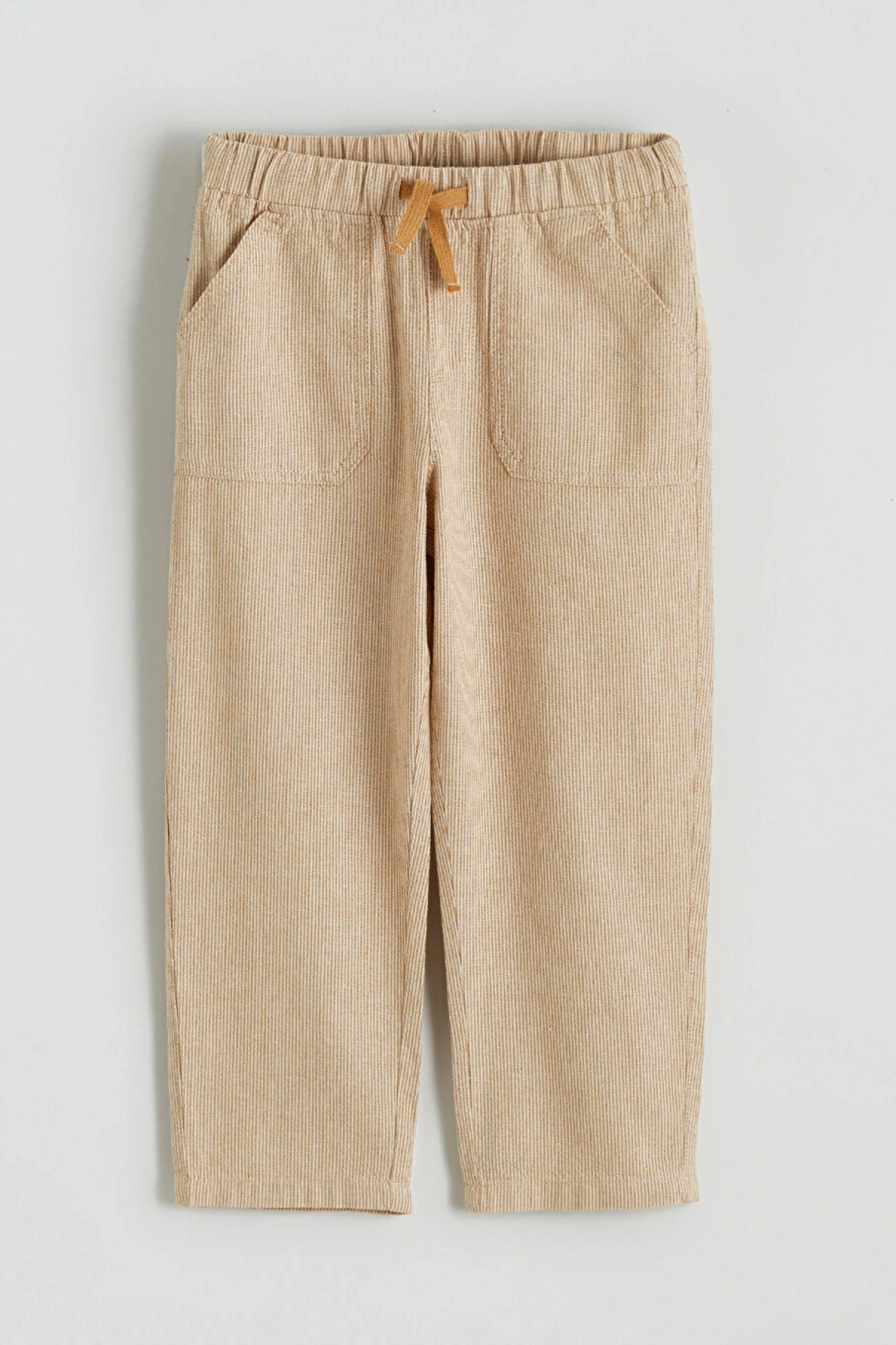 LCW Kids Kahverengi Keten Görünümlü Erkek Çocuk Pantolon