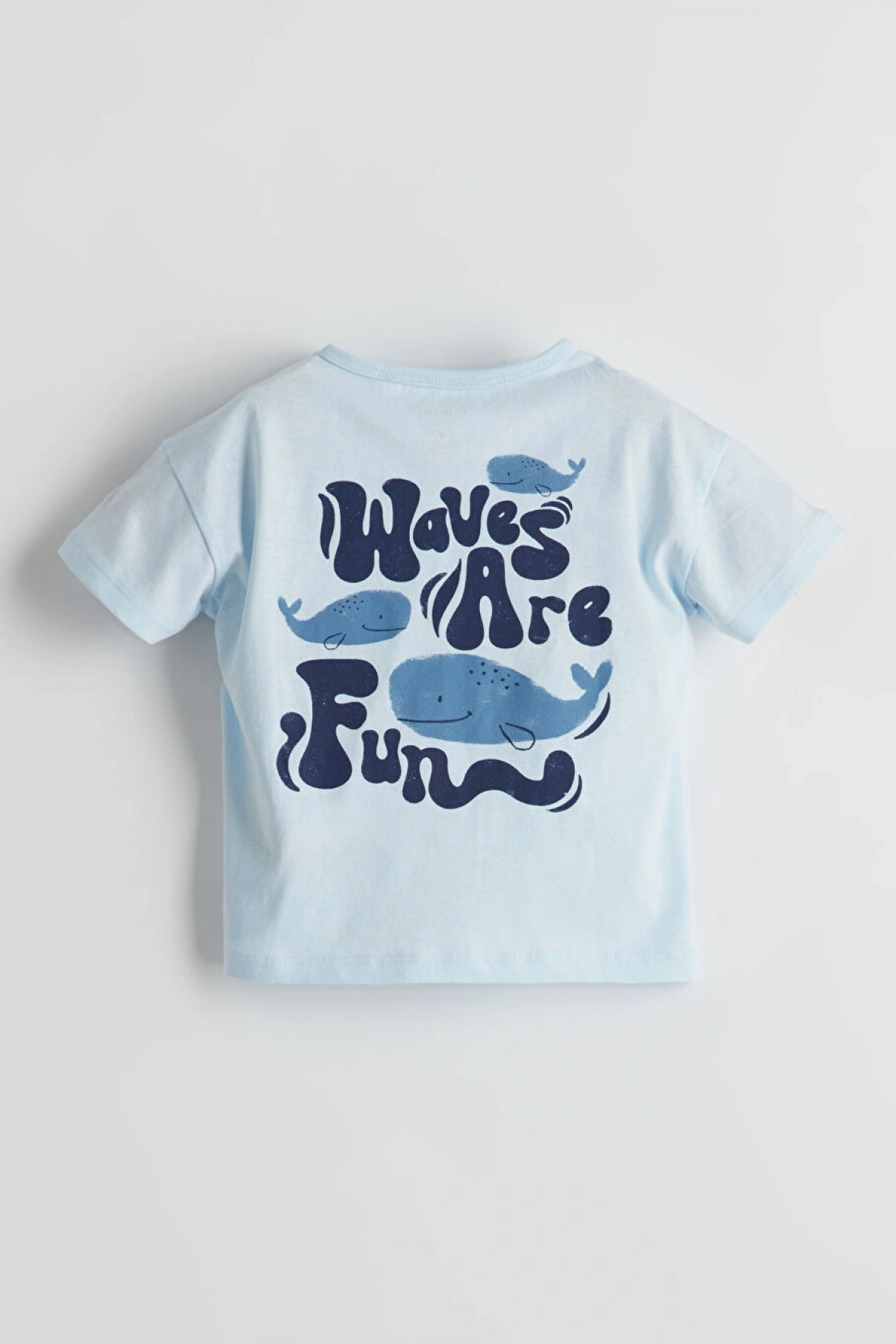 LCW baby Mavi Baskılı Erkek Bebek Şortlu Pijama Takımı