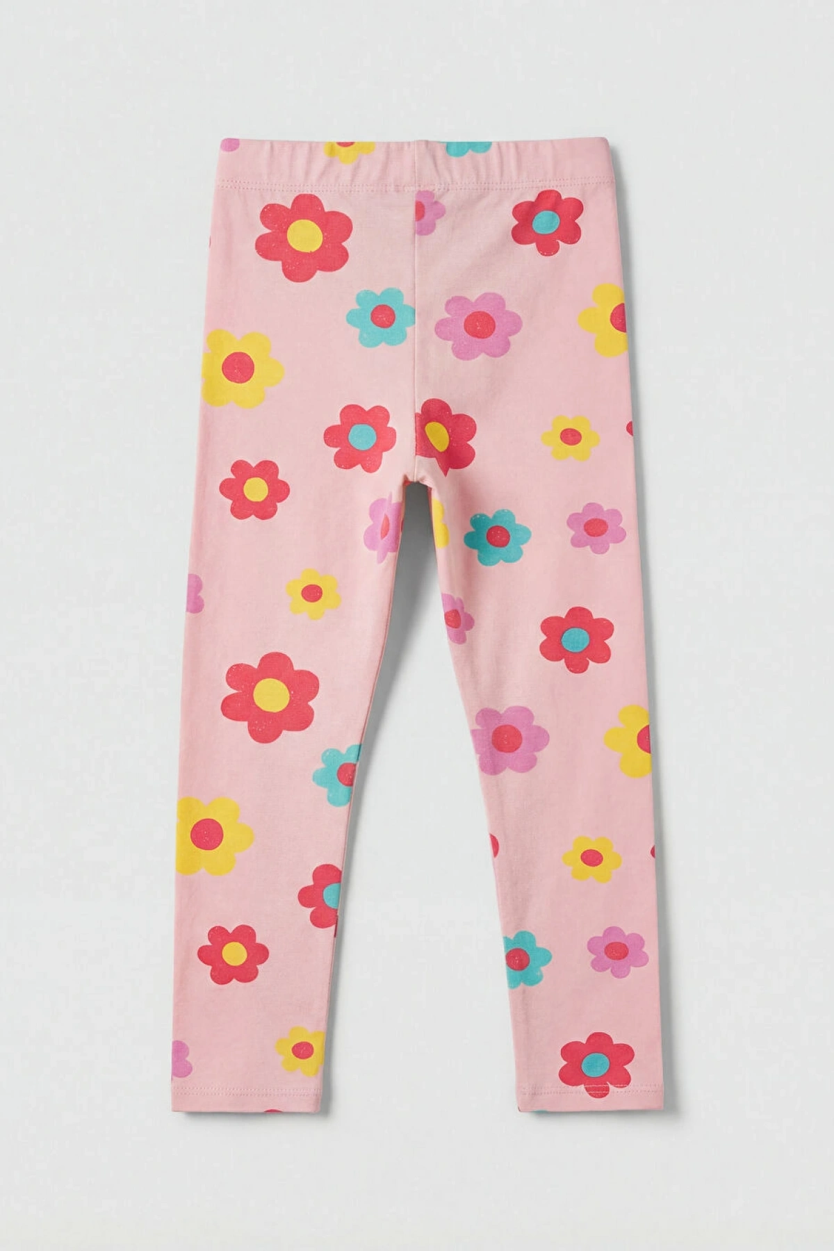 LCW Kids Pembe Çiçek Baskılı Kız Çocuk Tayt