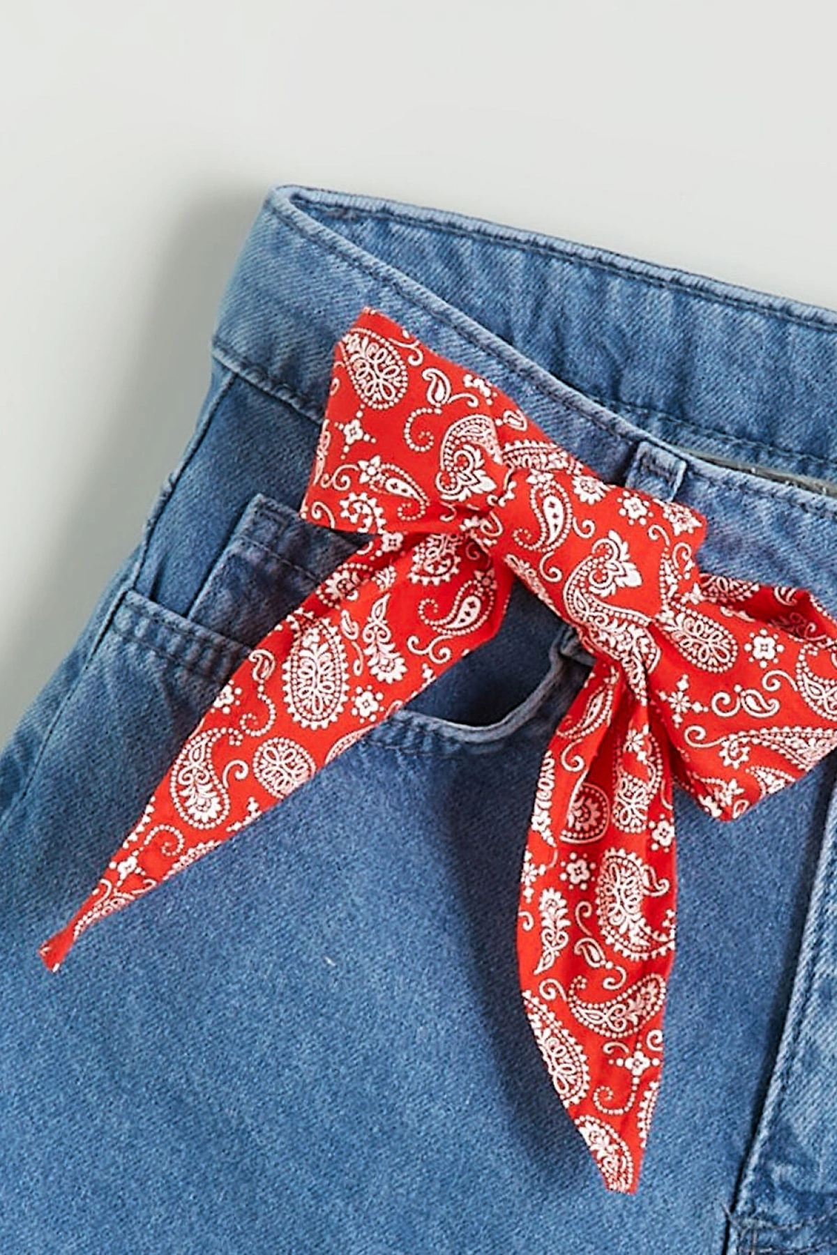 LCW Kids Mavi Kız Çocuk Jean Şort