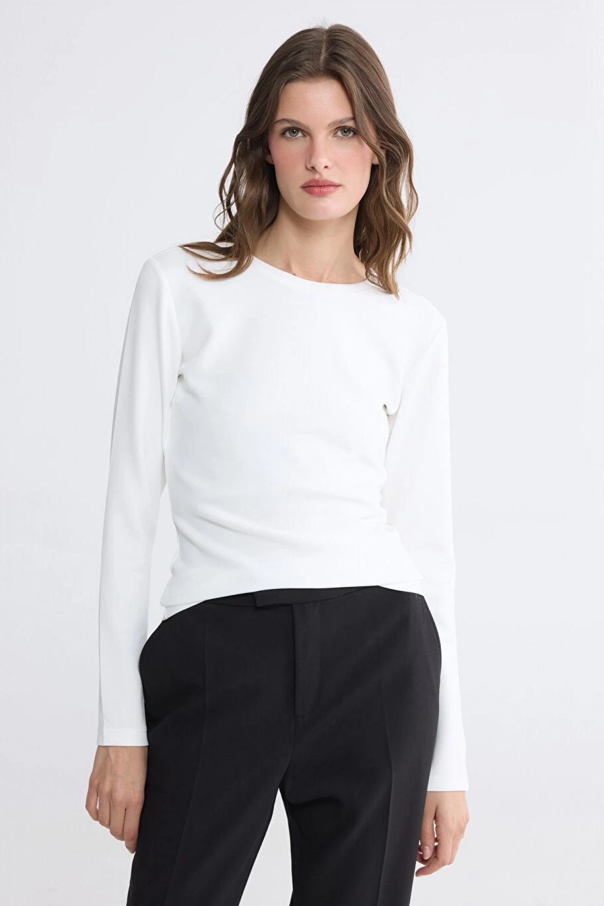 LCW EVERYDAY Ekru Soft Touch Kadın Body