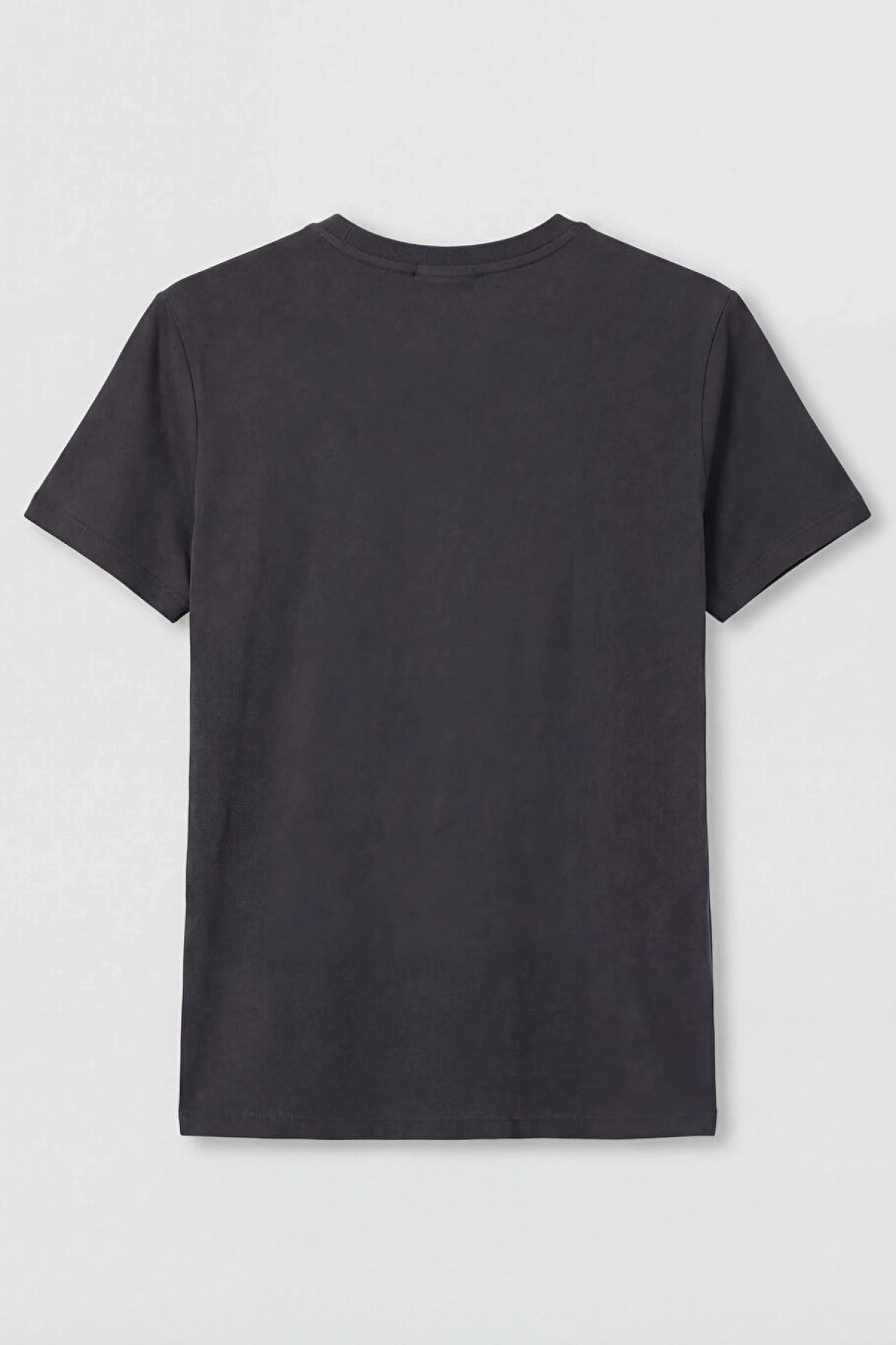 LCW Vision Siyah Bisiklet Yaka Fiyonk Baskılı Kadın Tişört