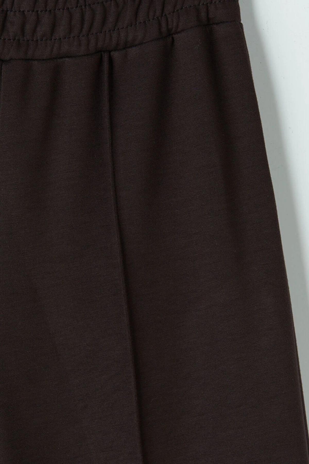 LCW Kids Kahverengi Geniş Paça Kız Çocuk Soft Touch Eşofman Altı