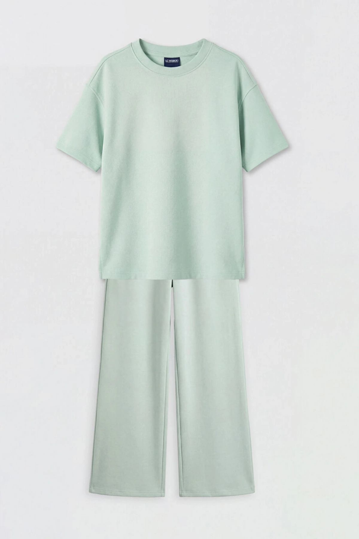 LC Waikiki LCW KidsYeşil Kız Çocuk Tişört Ve Pantolon Takım