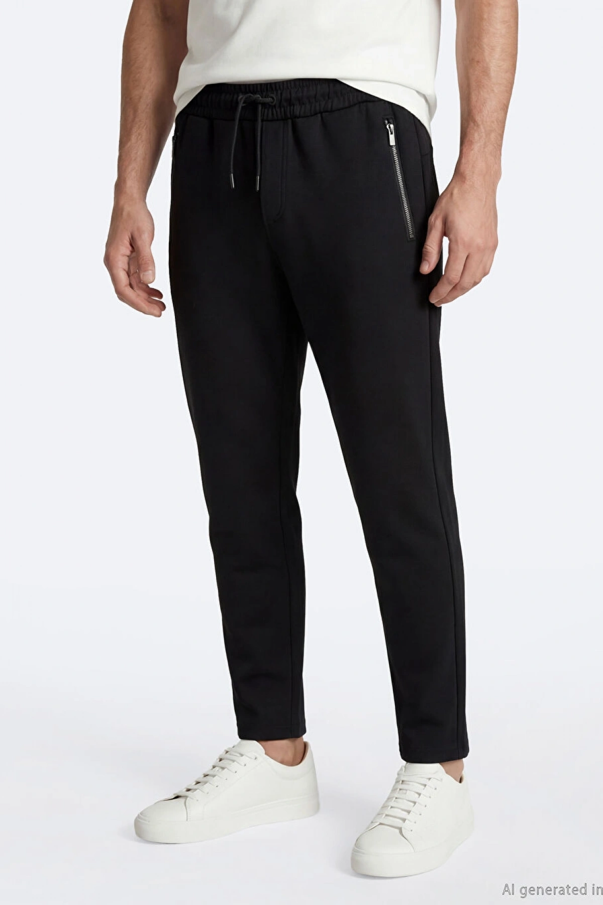 LCWAIKIKI Classic Siyah Rahat Kalıp Erkek Eşofman Altı