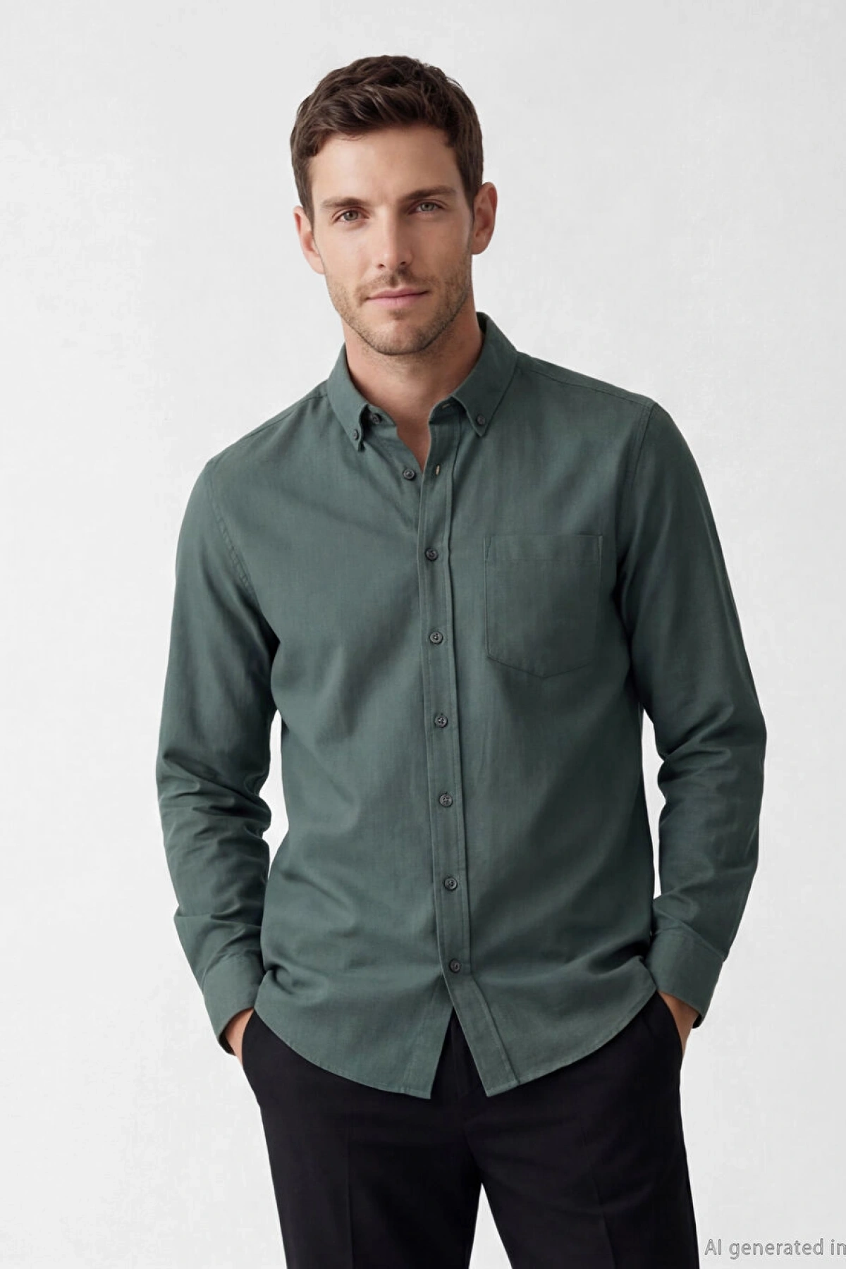 LCWAIKIKI Classic Gri Regular Fit Erkek Gömlek