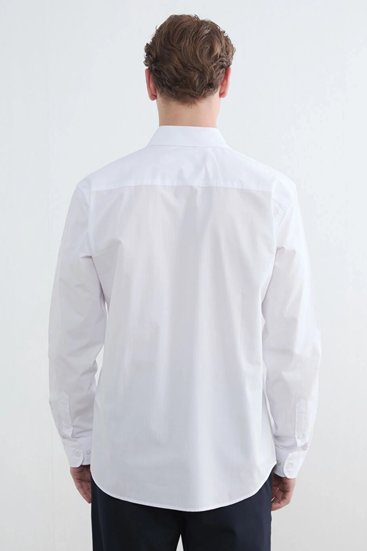 LCW Vision Beyaz Slim Fit Erkek Gömlek