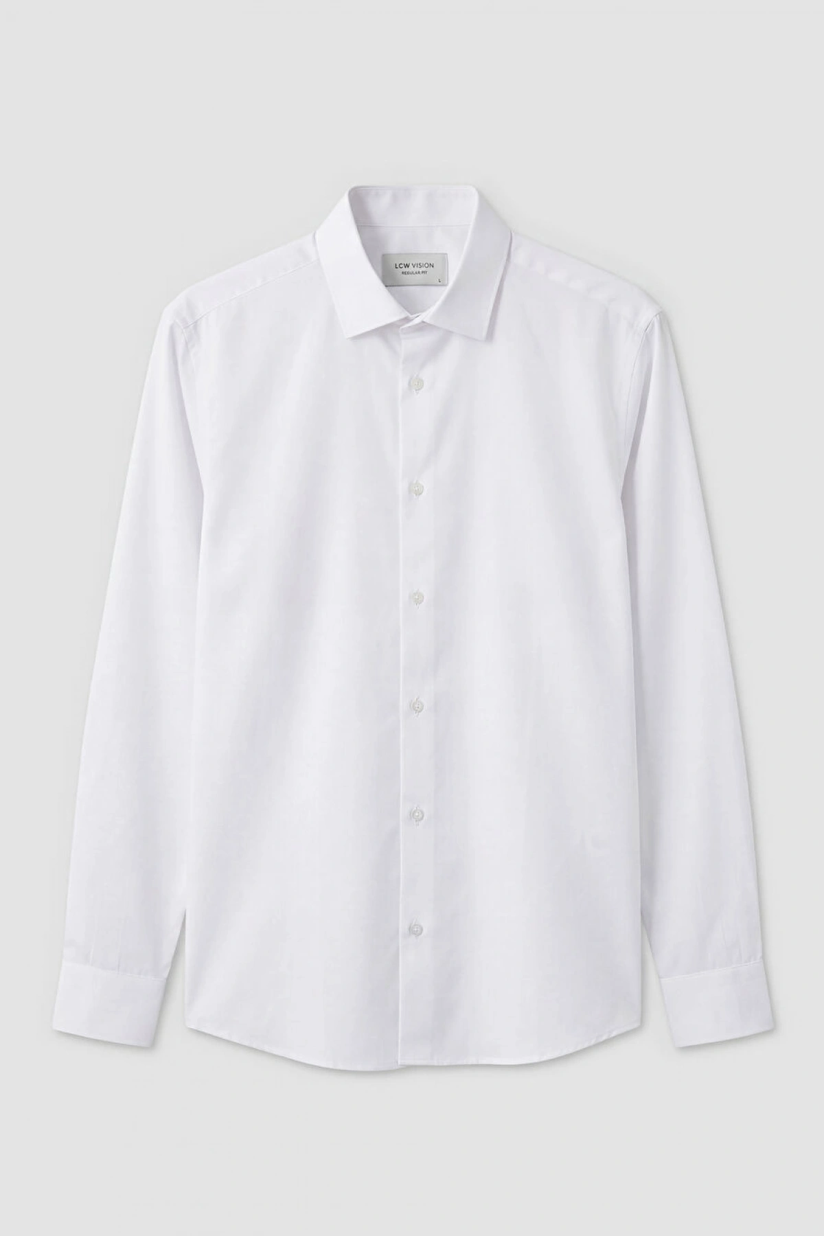 LCW Vision Beyaz Slim Fit Erkek Gömlek