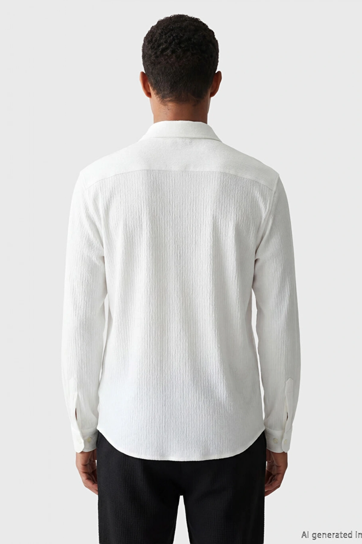 LCW Vision Beyaz Slim Fit Erkek Dokulu Gömlek