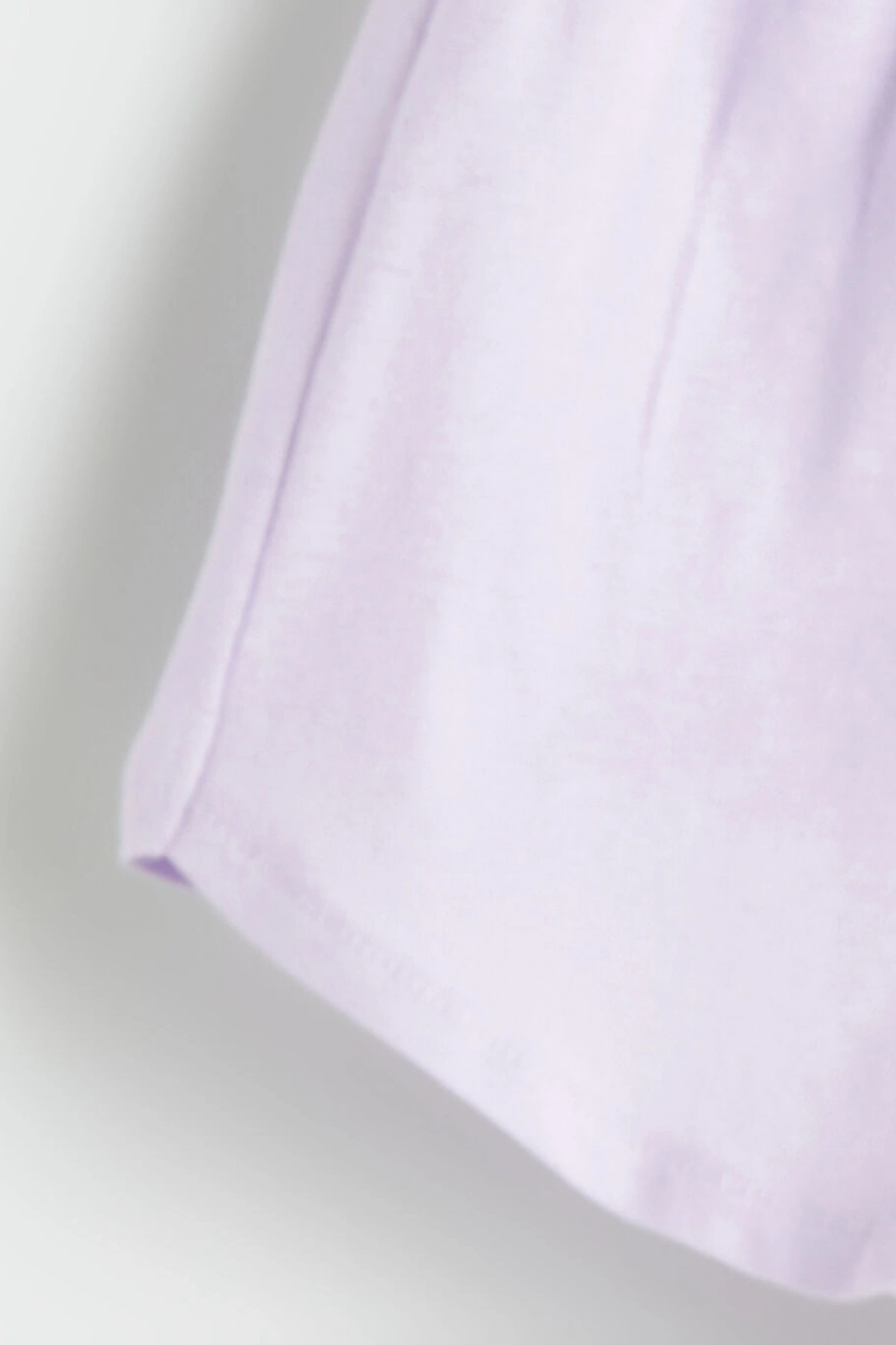 LCW baby Pembe Bisiklet Yaka Baskılı Kız Bebek Tişört Ve Şort 2li