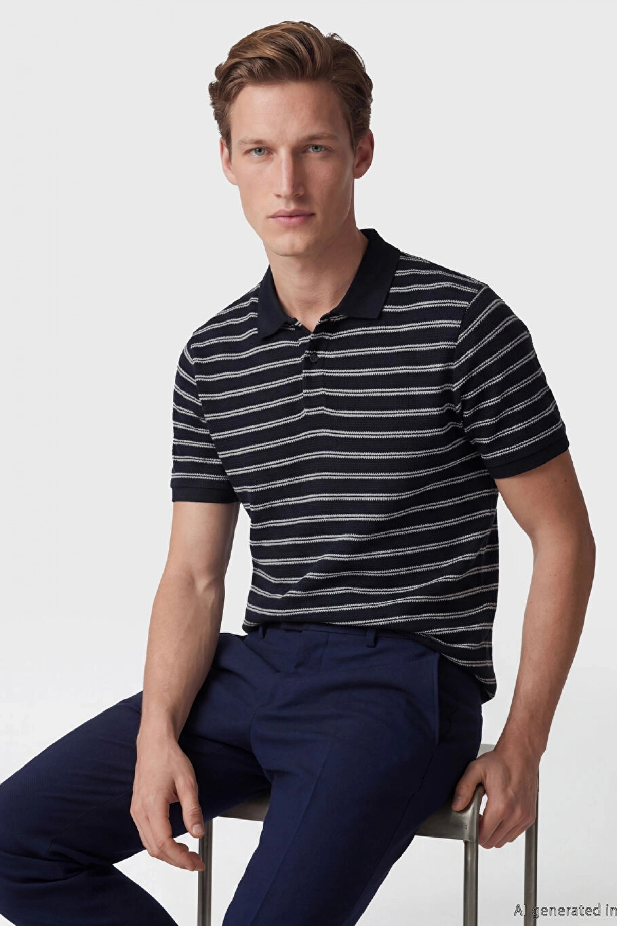 SOUTHBLUE Lacivert Polo Yaka Erkek Tişört