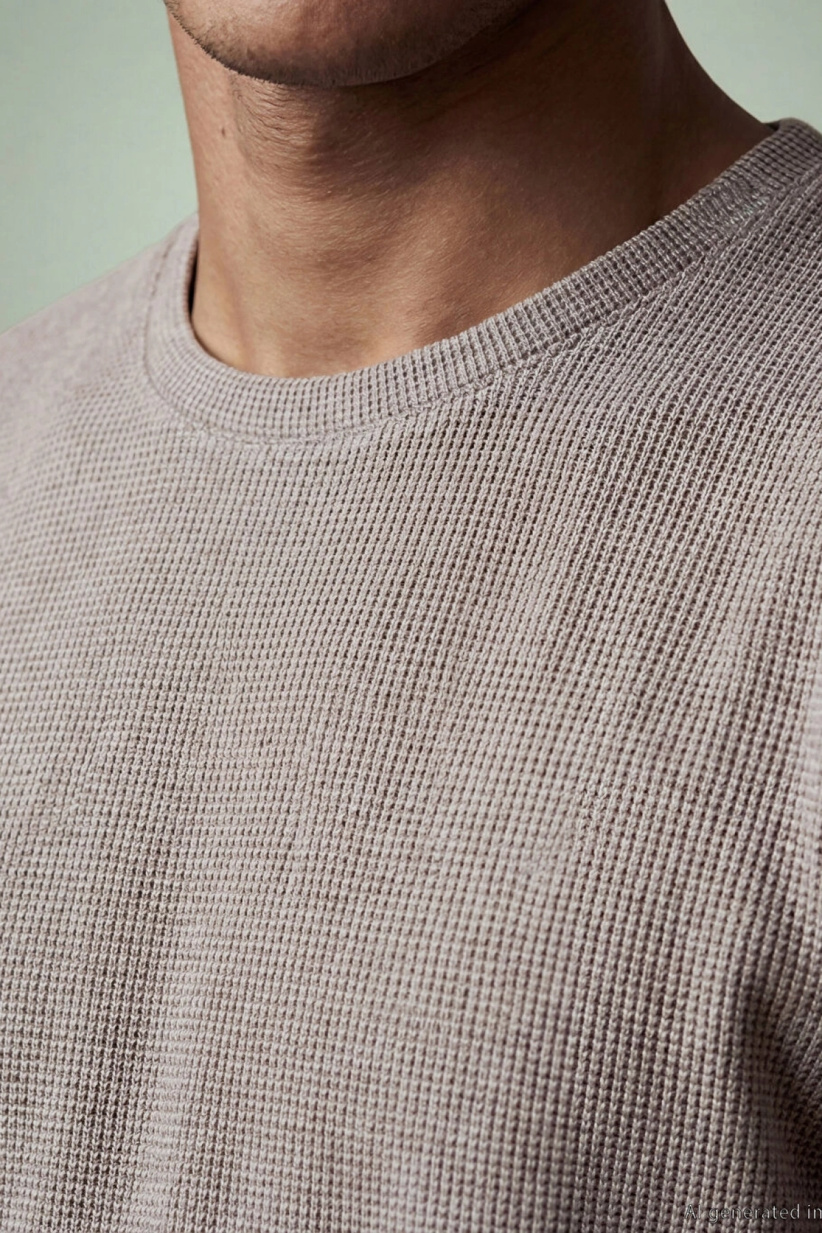 LCWAIKIKI Classic Kahverengi Bisiklet Yaka Erkek Tişört