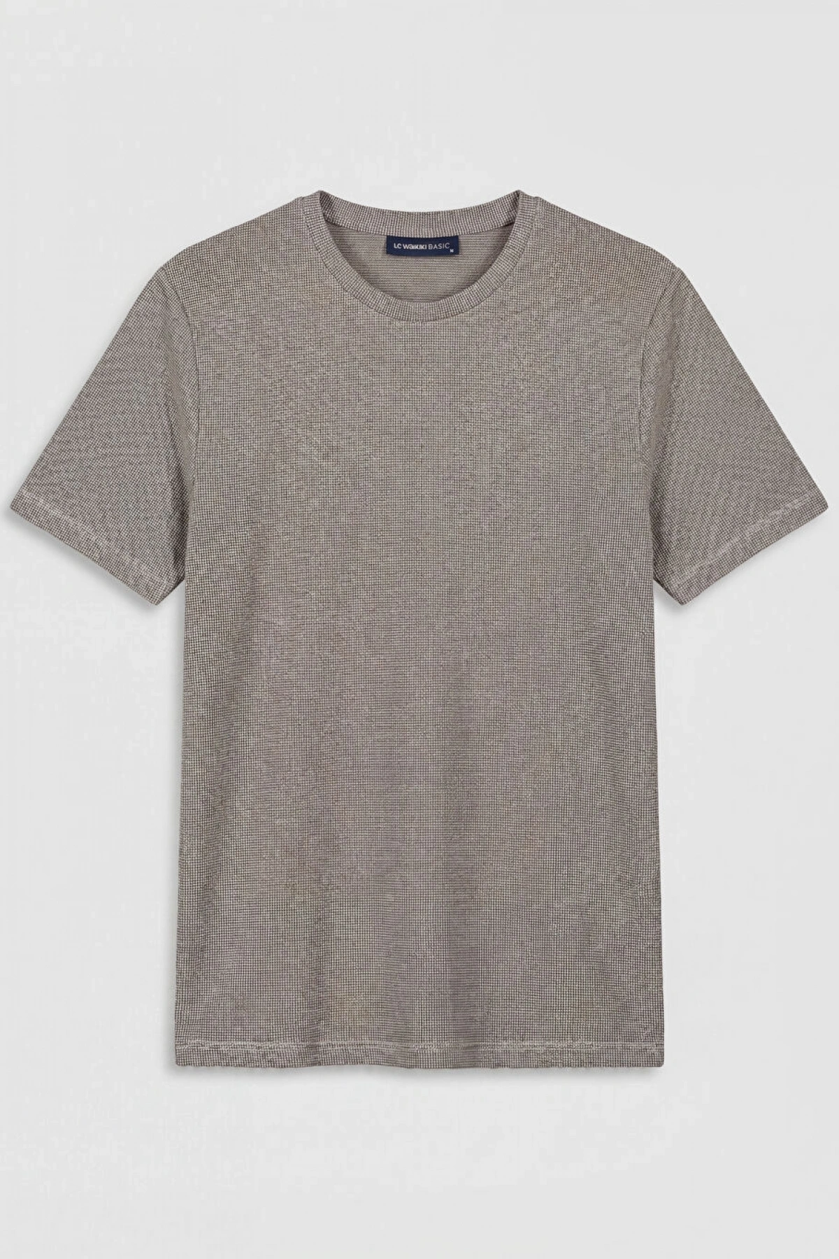 LCWAIKIKI Classic Kahverengi Bisiklet Yaka Erkek Tişört