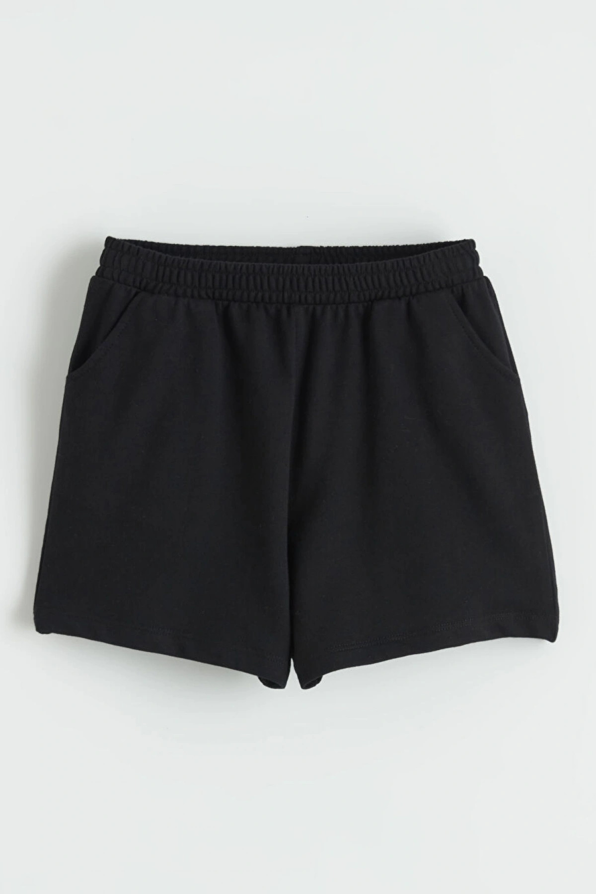 LCW Kids Siyah Beli Lastikli Kız Çocuk Şort