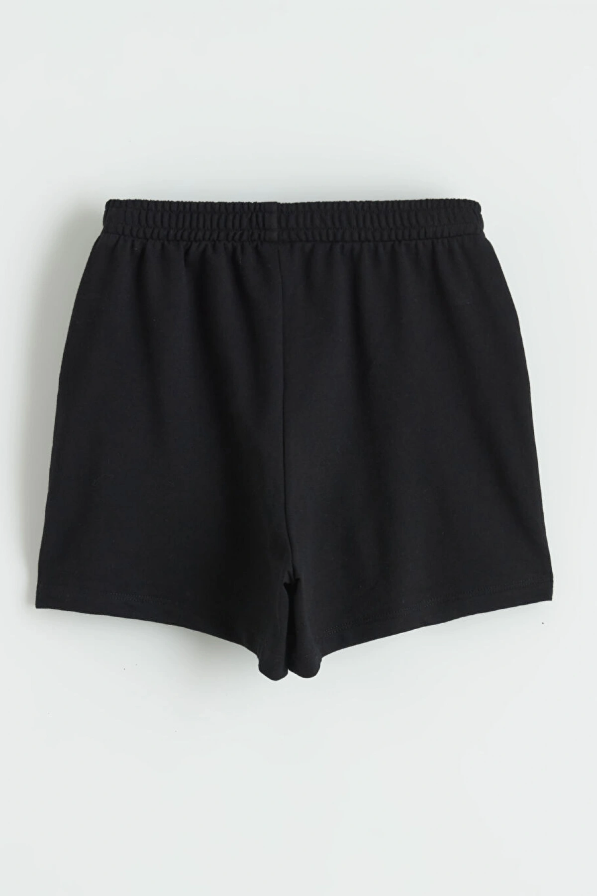 LCW Kids Siyah Beli Lastikli Kız Çocuk Şort