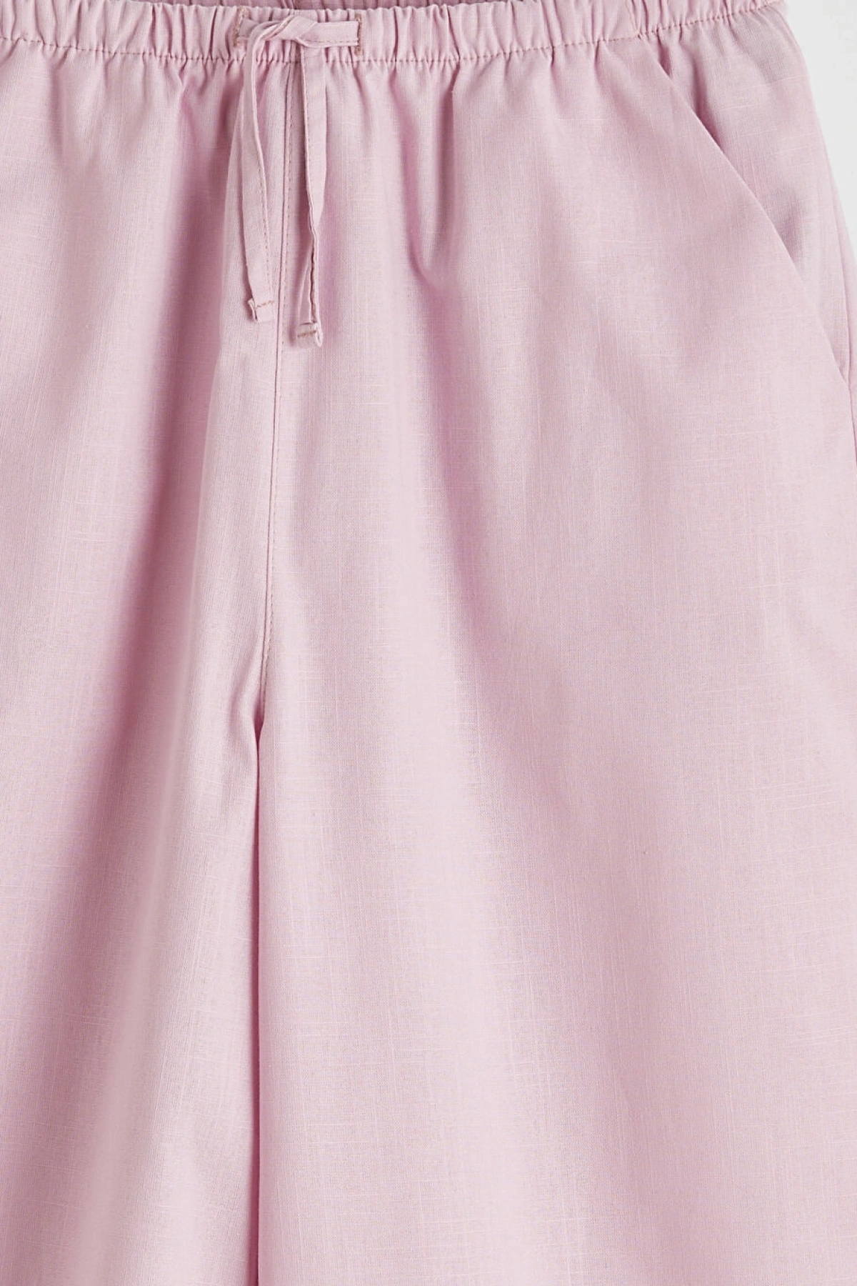 LCW Girls Studio Lila Beli Lastikli Kız Çocuk Poplin Pantolon