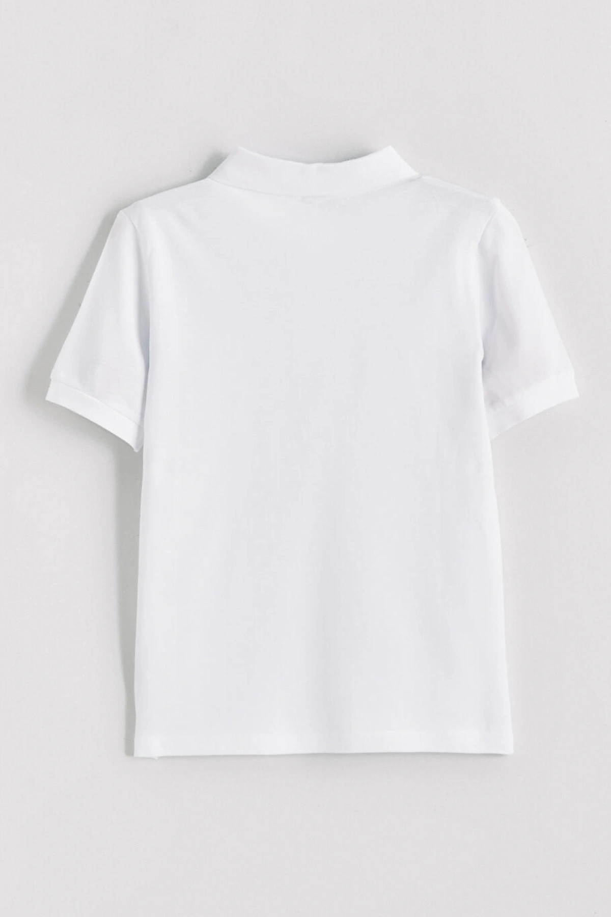 LCW Kids Beyaz Polo Yaka Erkek Çocuk Pike Tişört