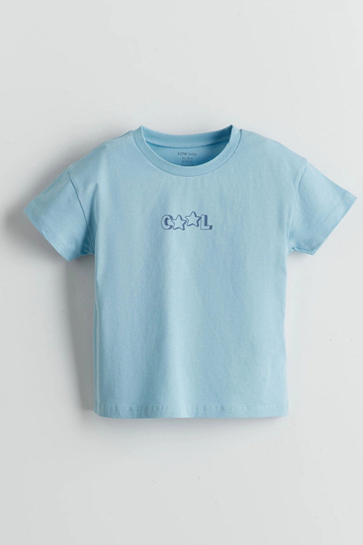 LCW baby Mavi Basic Erkek Bebek Tişört Ve Şort 2li