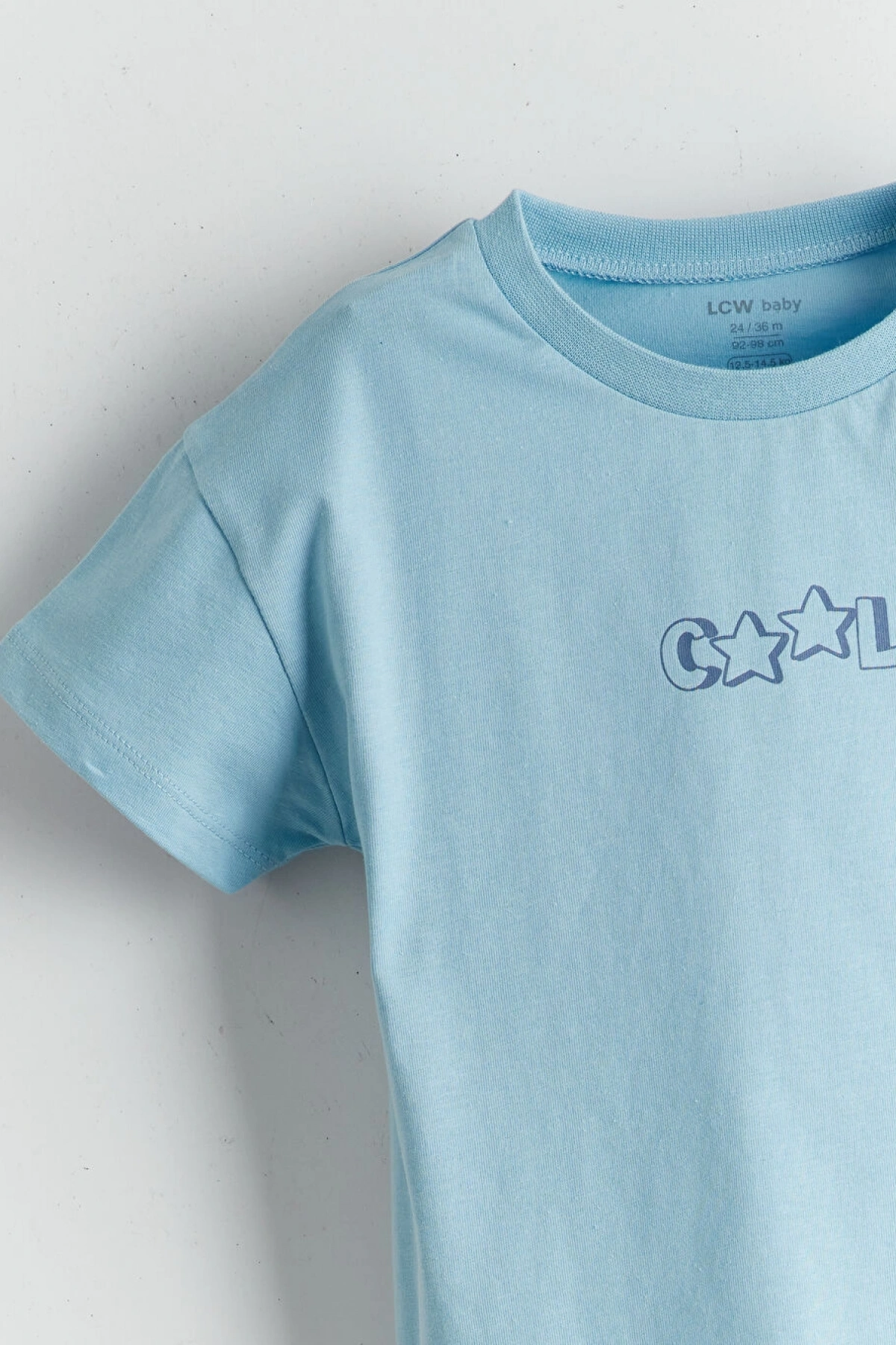 LCW baby Mavi Basic Erkek Bebek Tişört Ve Şort 2li