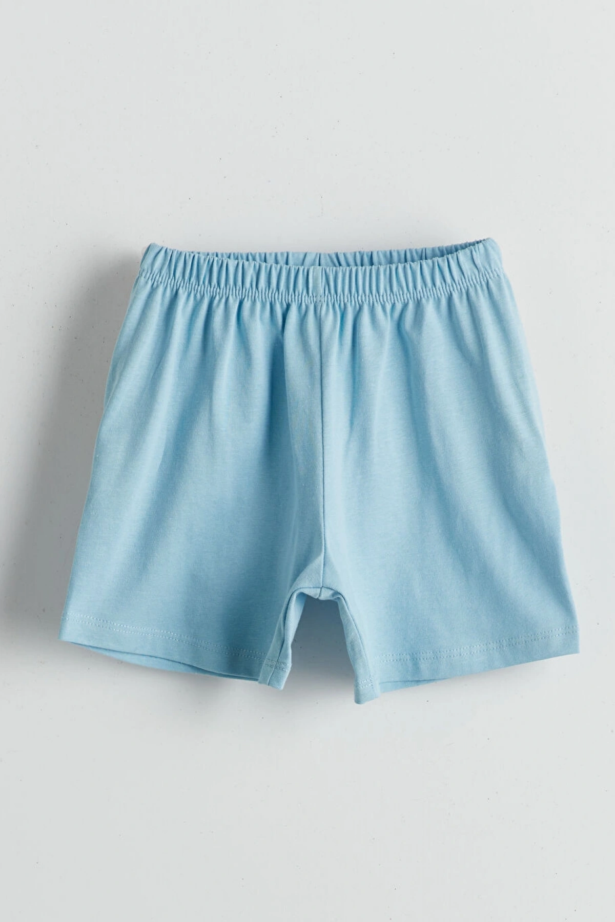 LCW baby Mavi Basic Erkek Bebek Tişört Ve Şort 2li