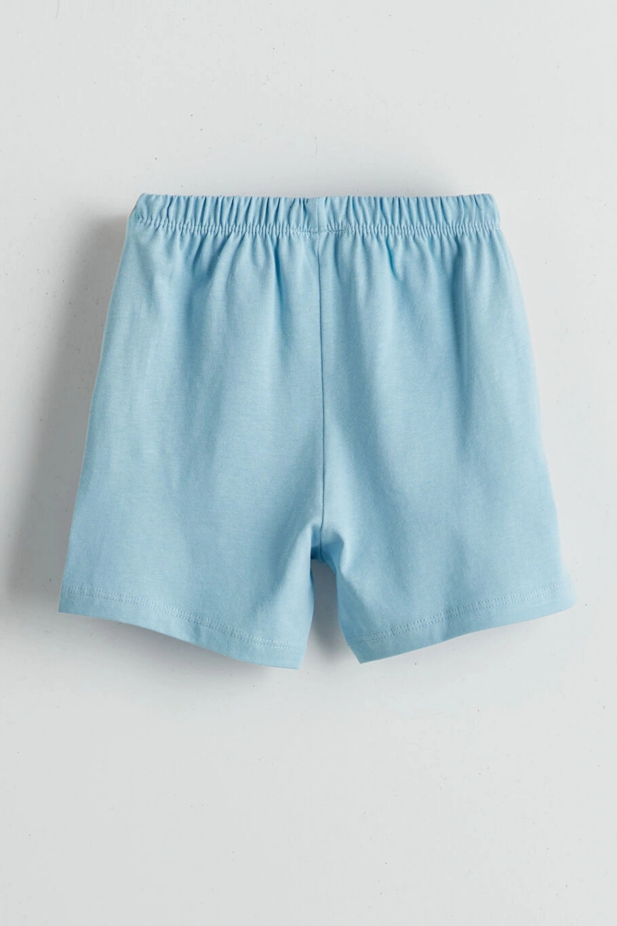 LCW baby Mavi Basic Erkek Bebek Tişört Ve Şort 2li