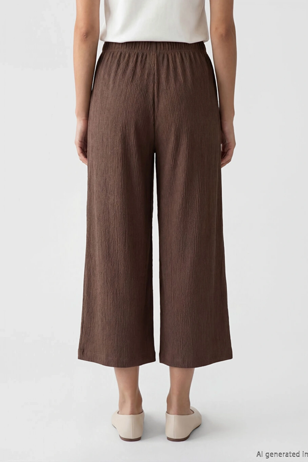 LC WAIKIKI Kahverengi Beli Lastikli Dokulu Kadın Kapri