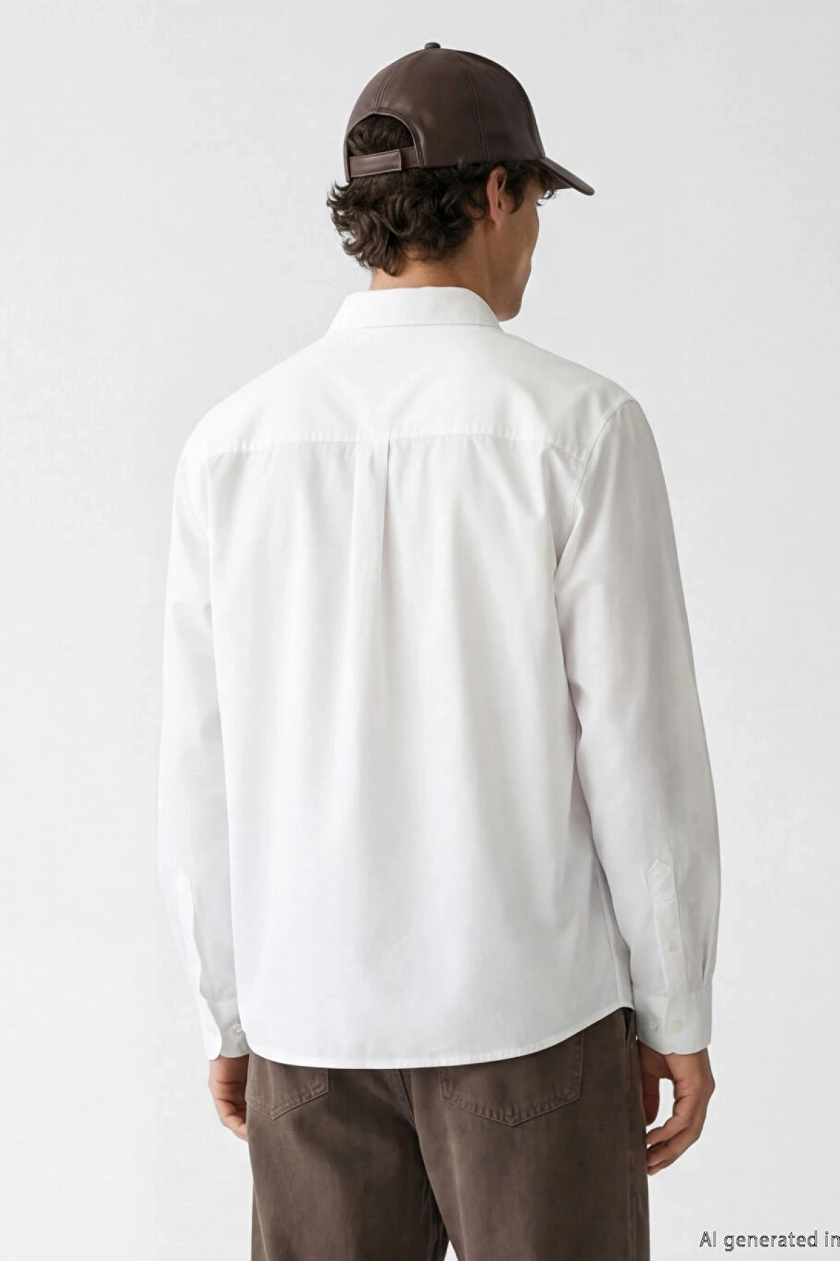 XSIDE Beyaz Loose Fit Oxford Erkek Gömlek