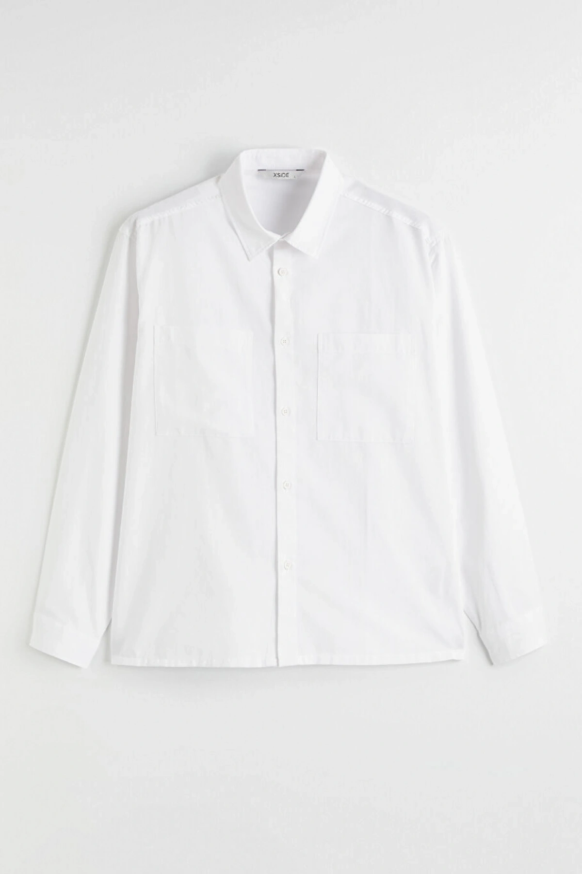 XSIDE Beyaz Loose Fit Oxford Erkek Gömlek