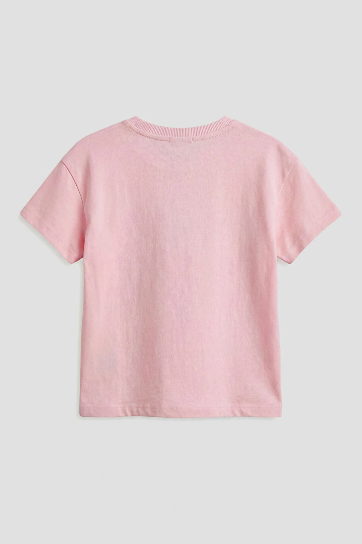 LCW Kids Pembe Fiyonk Baskılı Taşlı Kız Çocuk Tişört