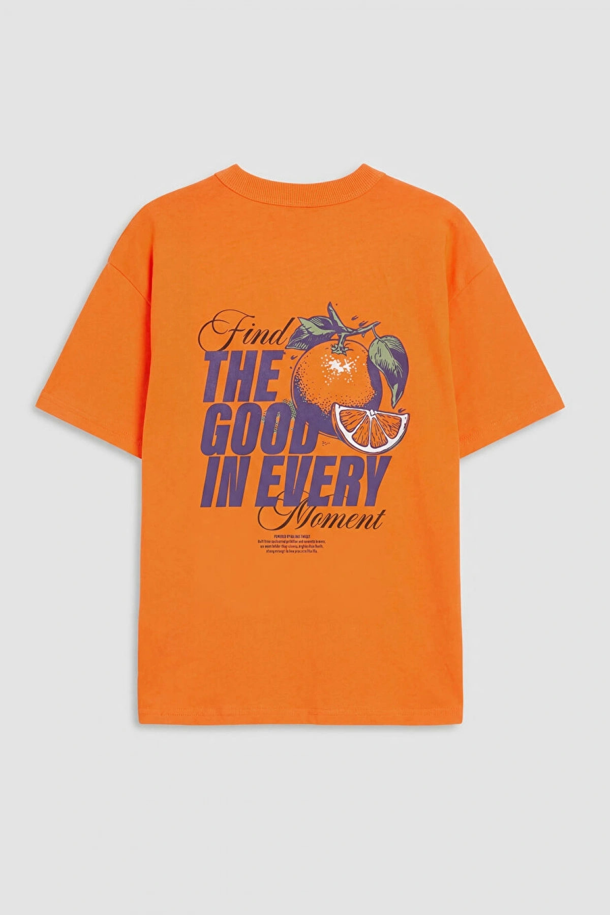 LCW Kids Turuncu Bisiklet Yaka Baskılı Erkek Çocuk Tişört