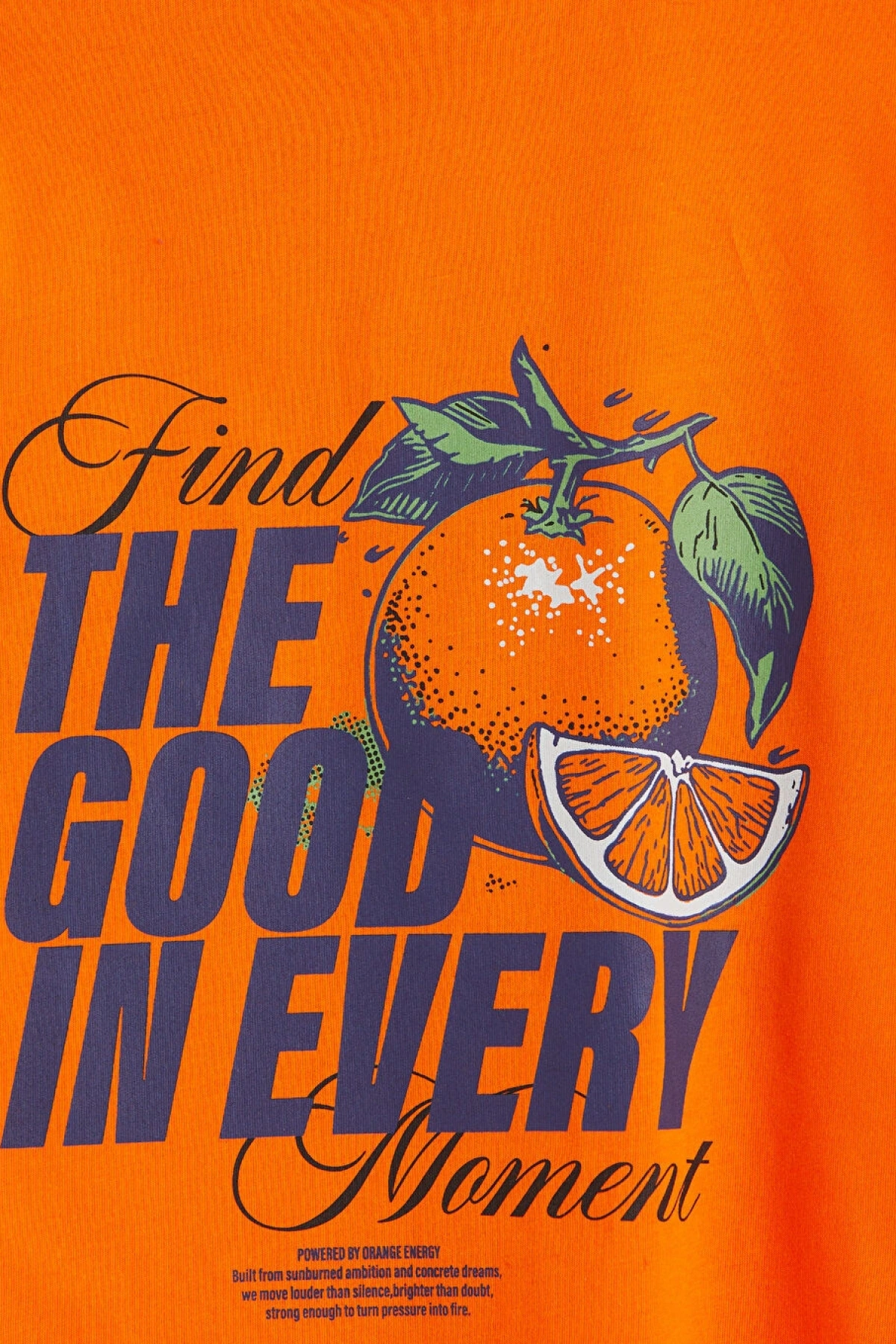 LCW Kids Turuncu Bisiklet Yaka Baskılı Erkek Çocuk Tişört