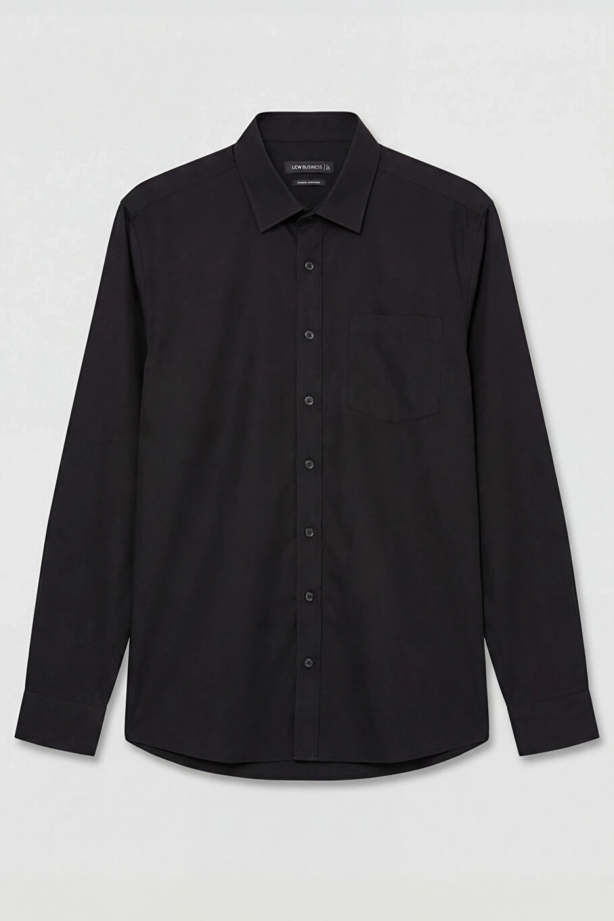 LCW BUSINESS Siyah Regular Fit Erkek Gömlek